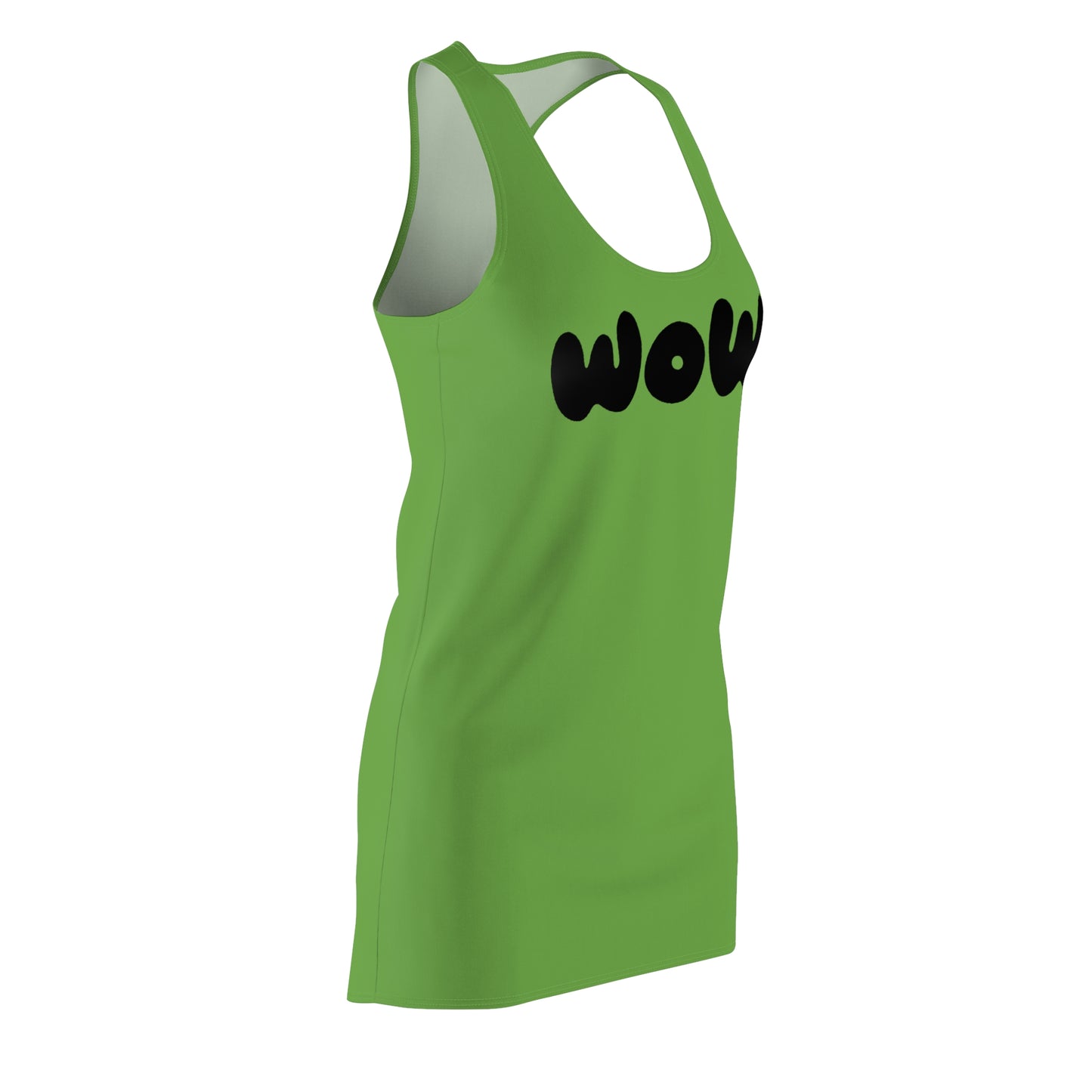 WOW Racerback Kleid – grünes Trendkleid