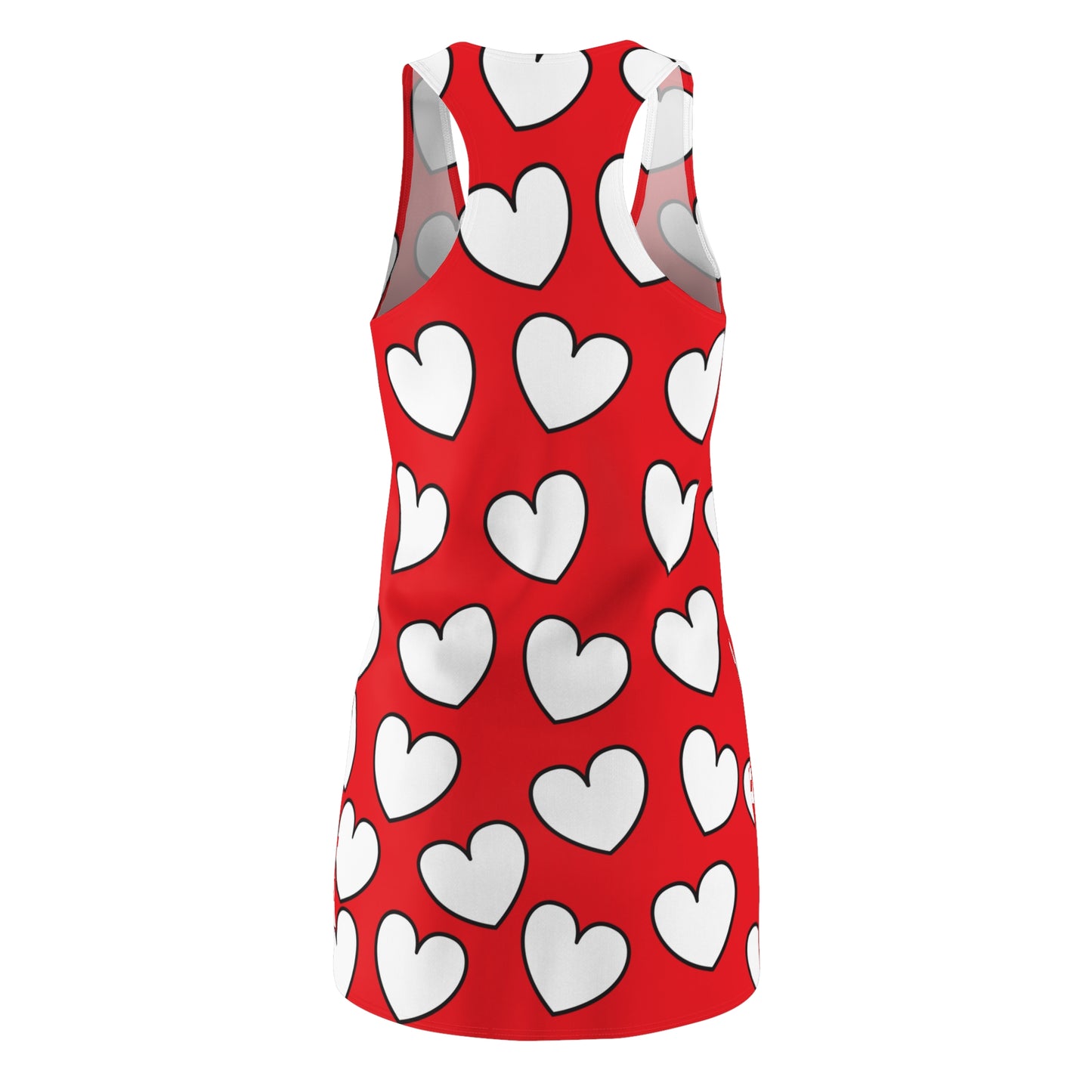Racerback Kleid mit Herzmuster – Verspieltes Sommerkleid