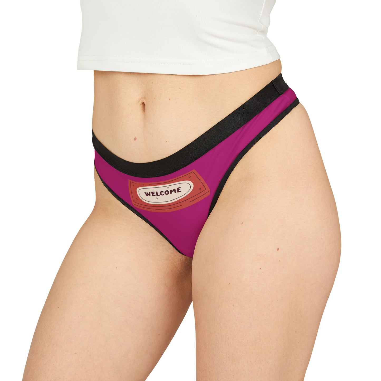 Damen Thong Unterwäsche Welcome Bequeme Slips MauserDesign