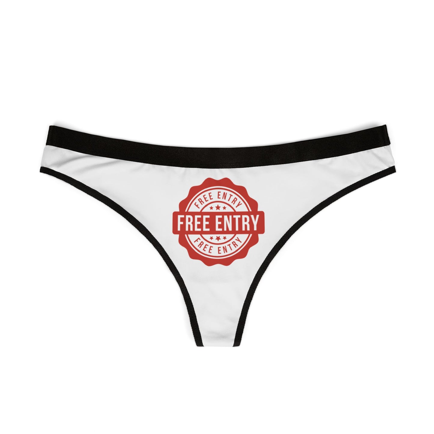 Damen Thong Unterwäsche Bequeme Atmungsaktive Slips Free Entry Print