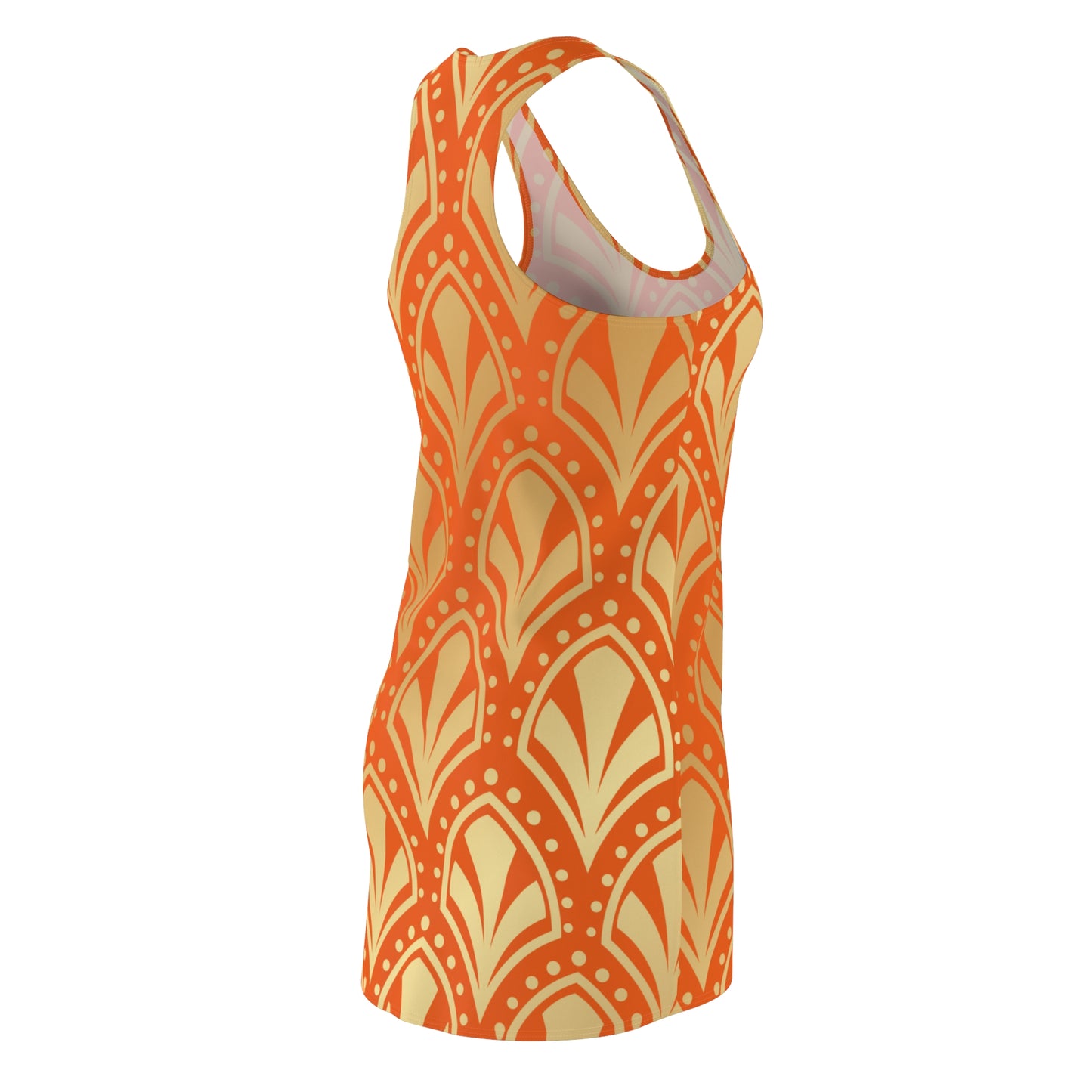 Luxury Racerback Dress mit Elegant Art Deco Muster