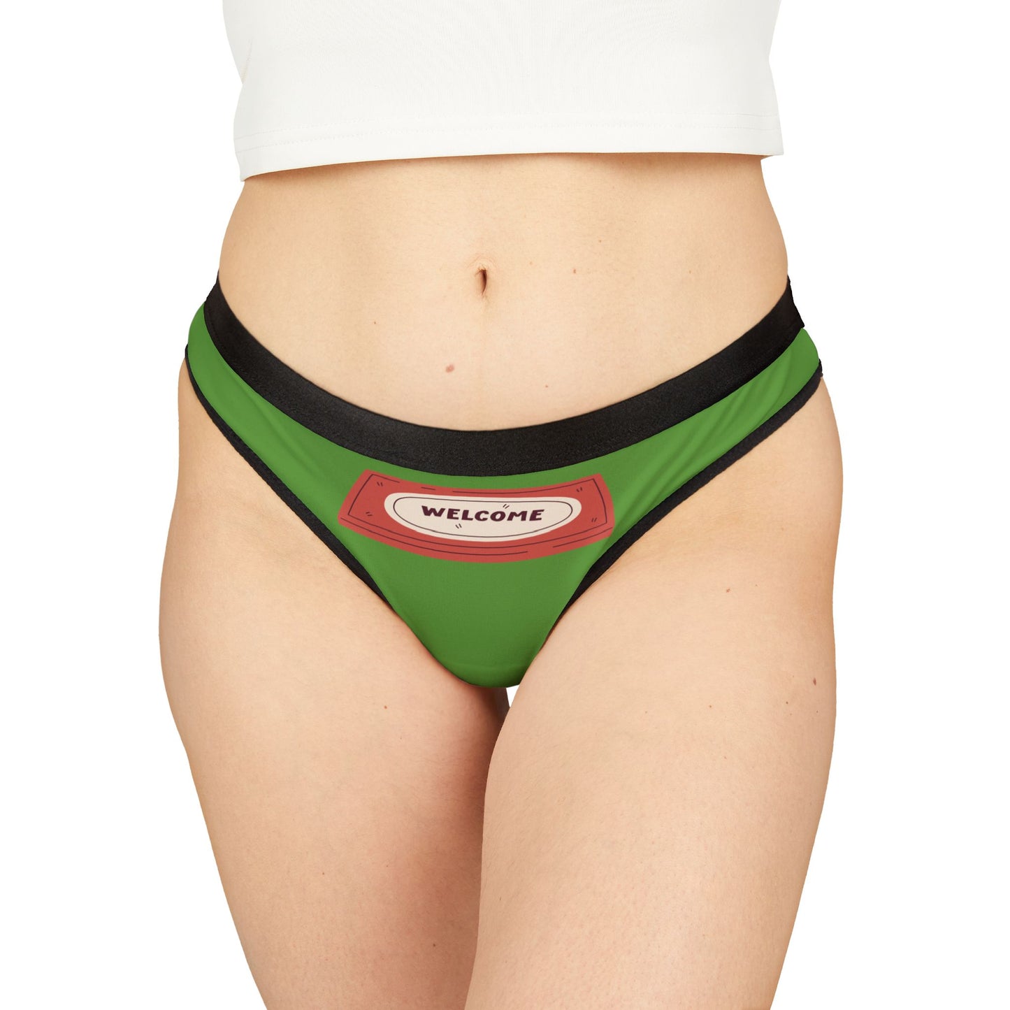 Damen Thong Unterwäsche Welcome Bequeme Slips MauserDesign