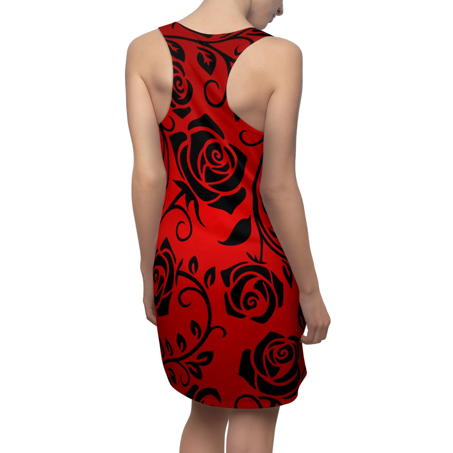 Rosen Floral Racerback Kleid – Elegantes Sommerkleid