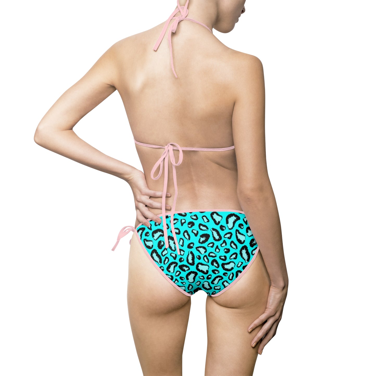Damen Bikini Tropen Print Zweiteiler Strand Pool Sommer