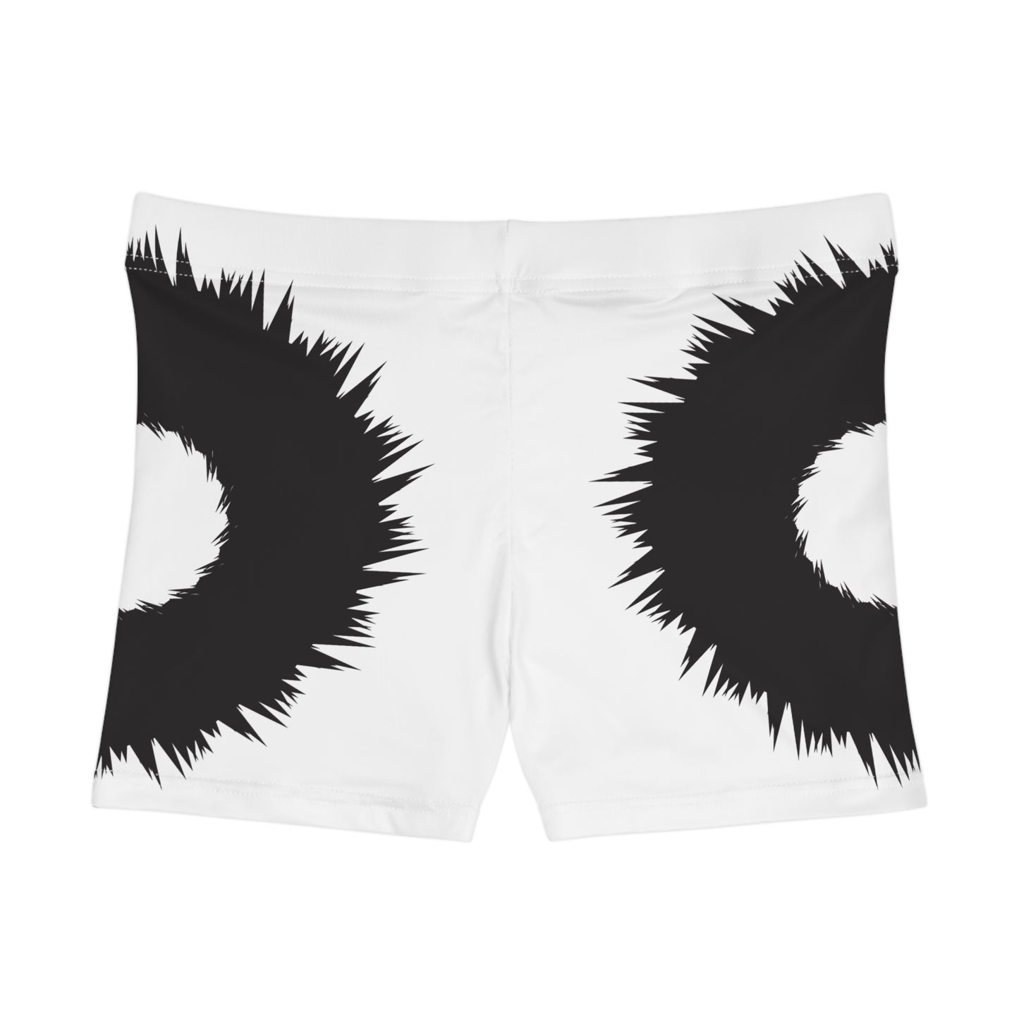 Damen Shorts Schwarz Weiss Abstract Sommer Statement Design