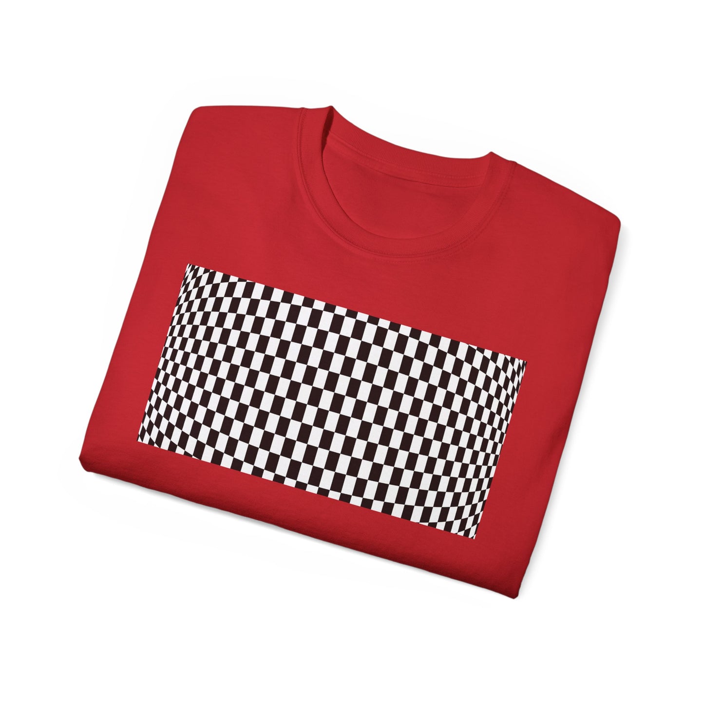 Black White Checkerboard T-Shirt – Retro Streetwear Tee