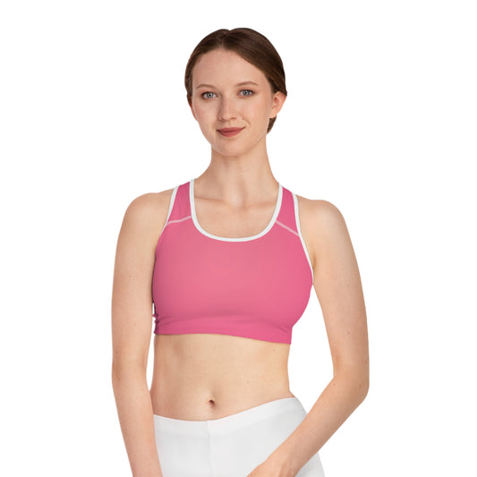 Damen Sport BH Atmungsaktiv Leichter Farbverlauf Fitness Yoga Top