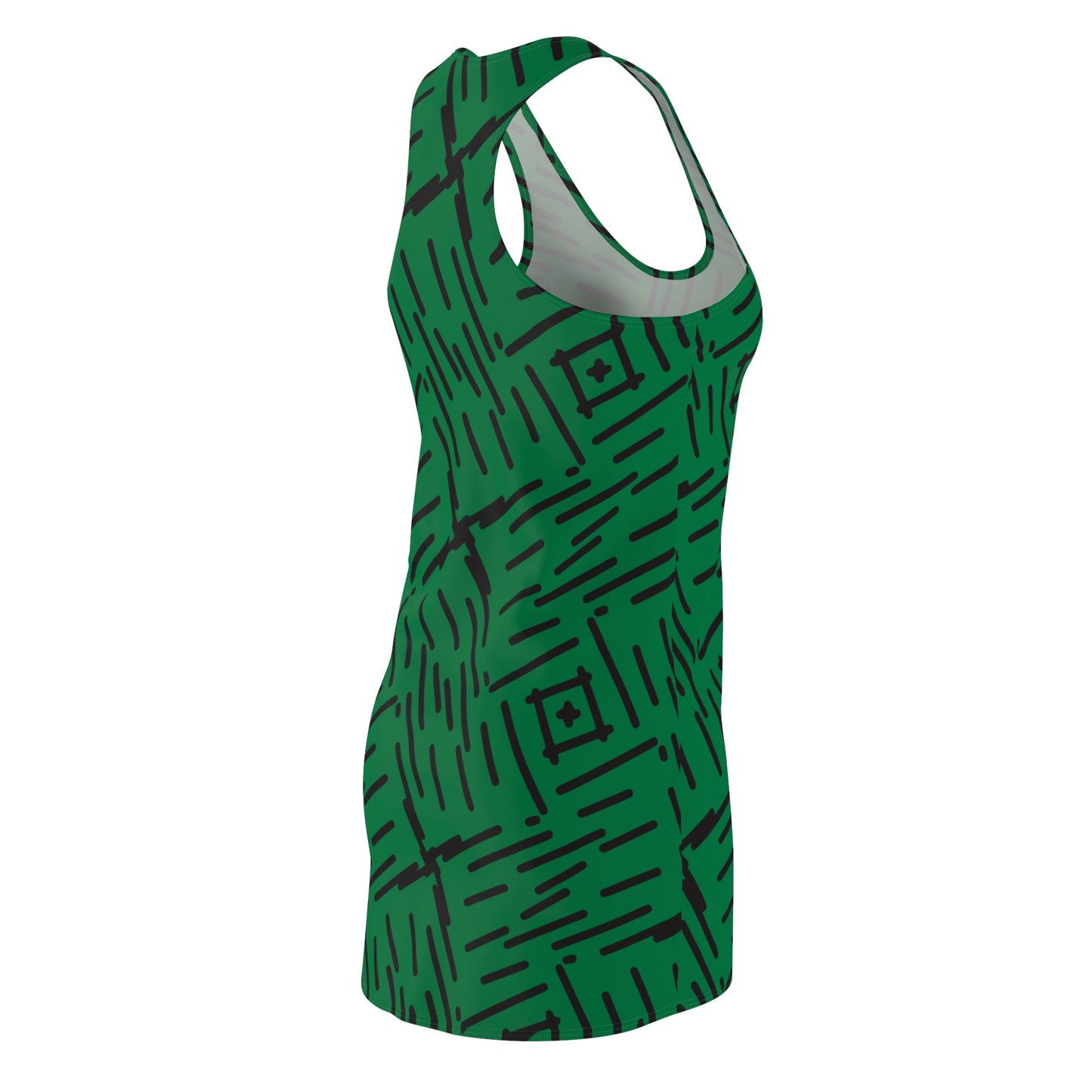 Abstrakt Racerback Kleid – Stylisches Sommerkleid