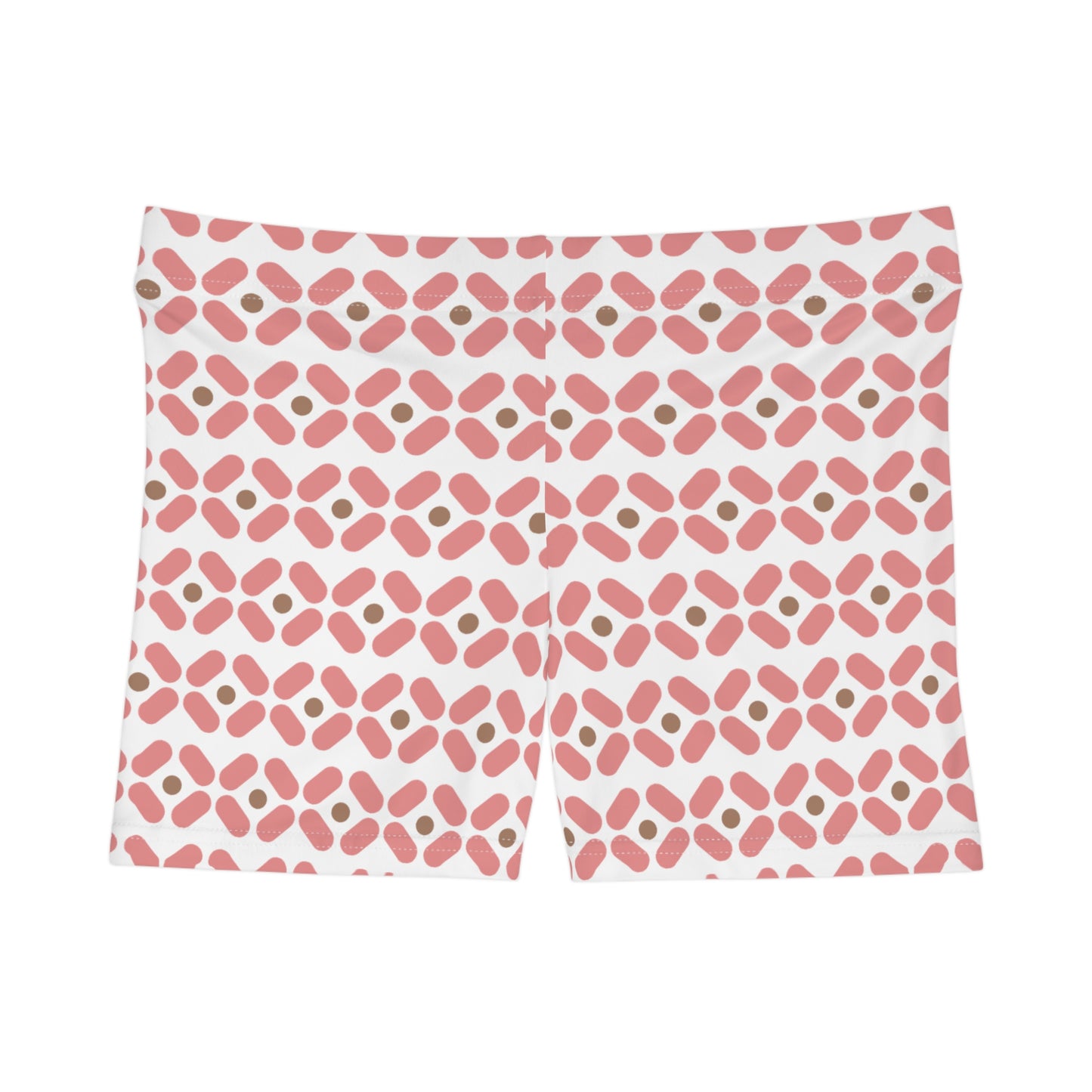 Damen Shorts Rosa Geometrie Muster Sport Freizeit Activewear