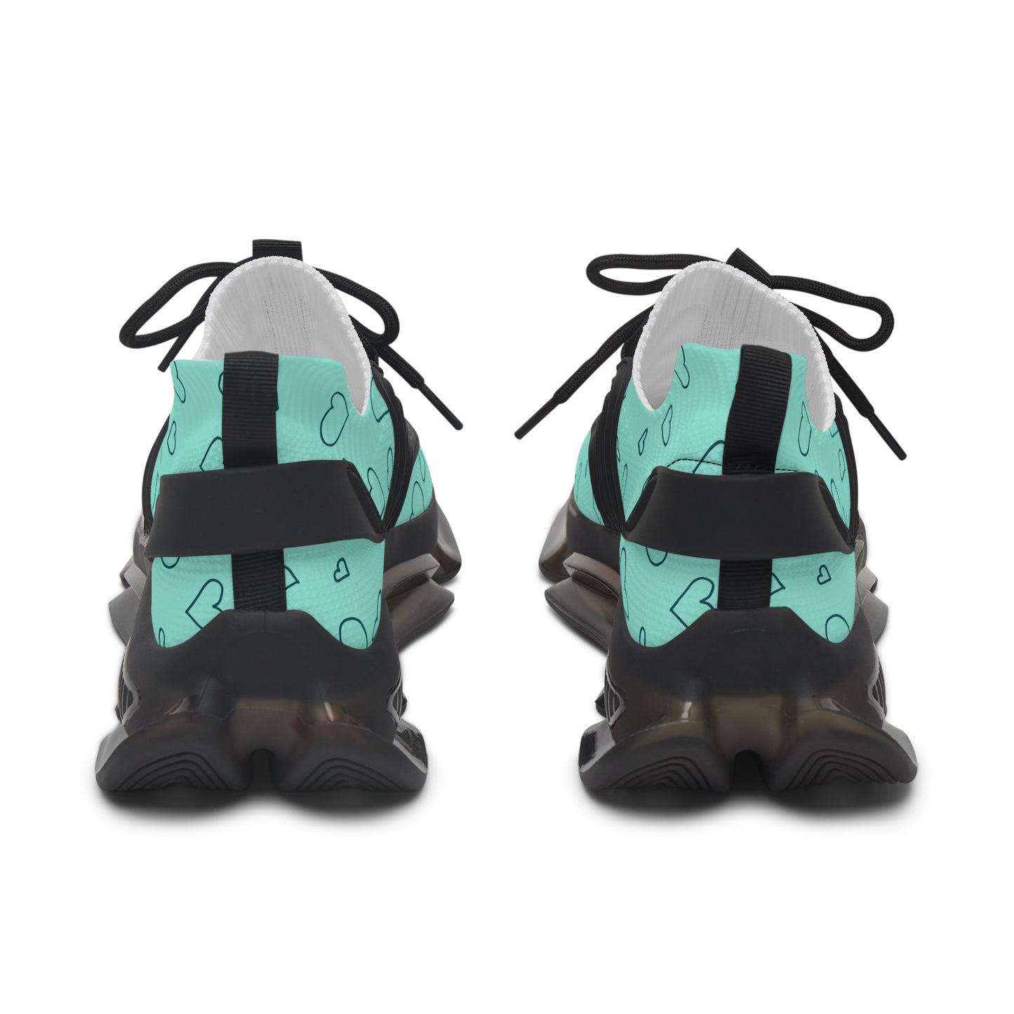 Damen Sneaker mit Herzmuster – Stylische Sportschuhe