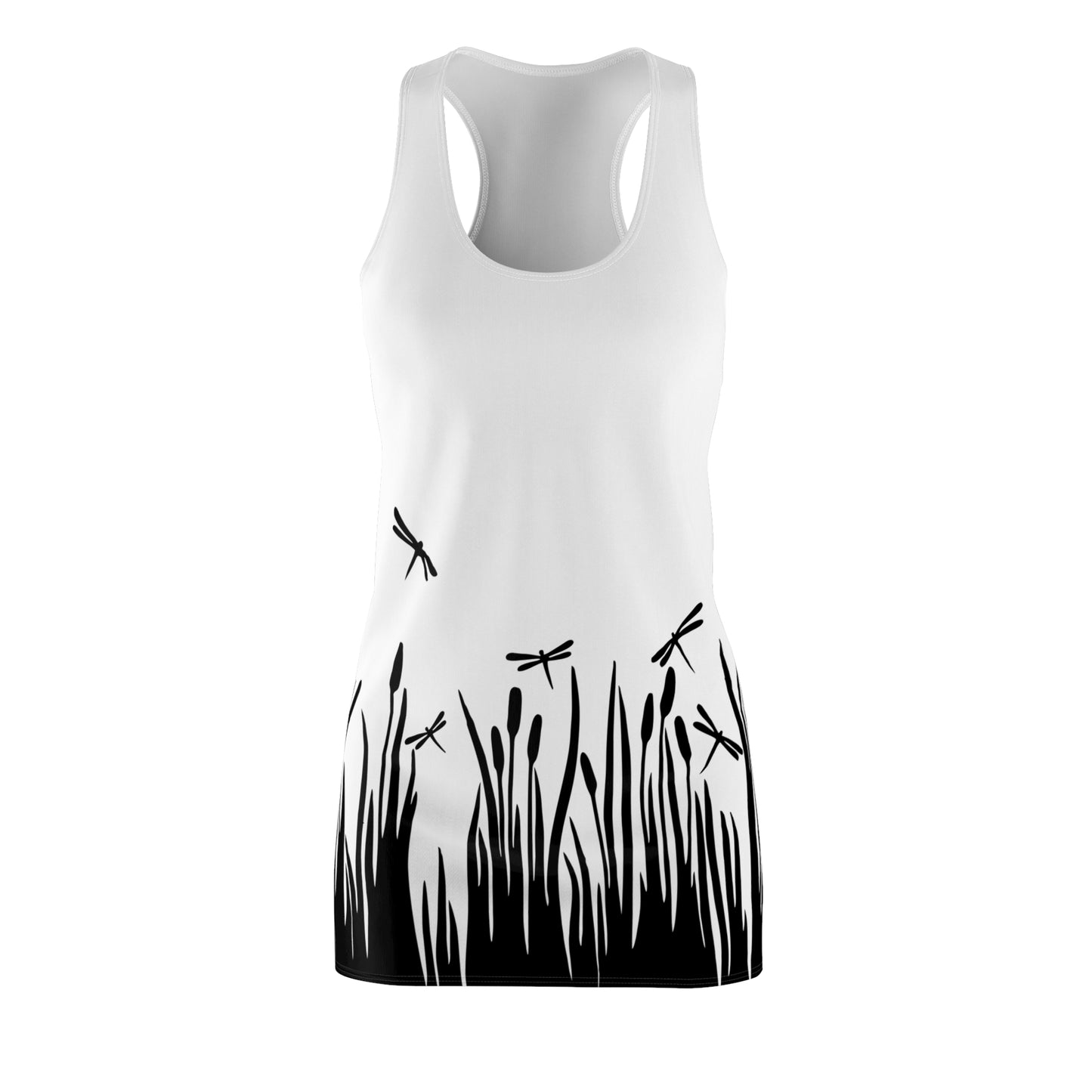Damen Kleid Libellen Design Racerback Sommer Freizeit Party