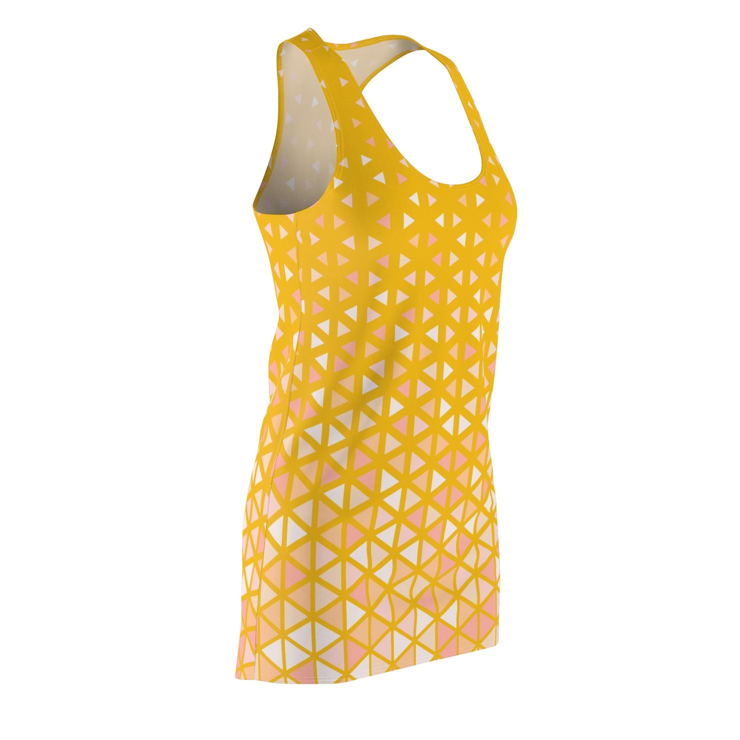 Buntes Dreieck Racerback Kleid – Trendige Sommer Damenmode