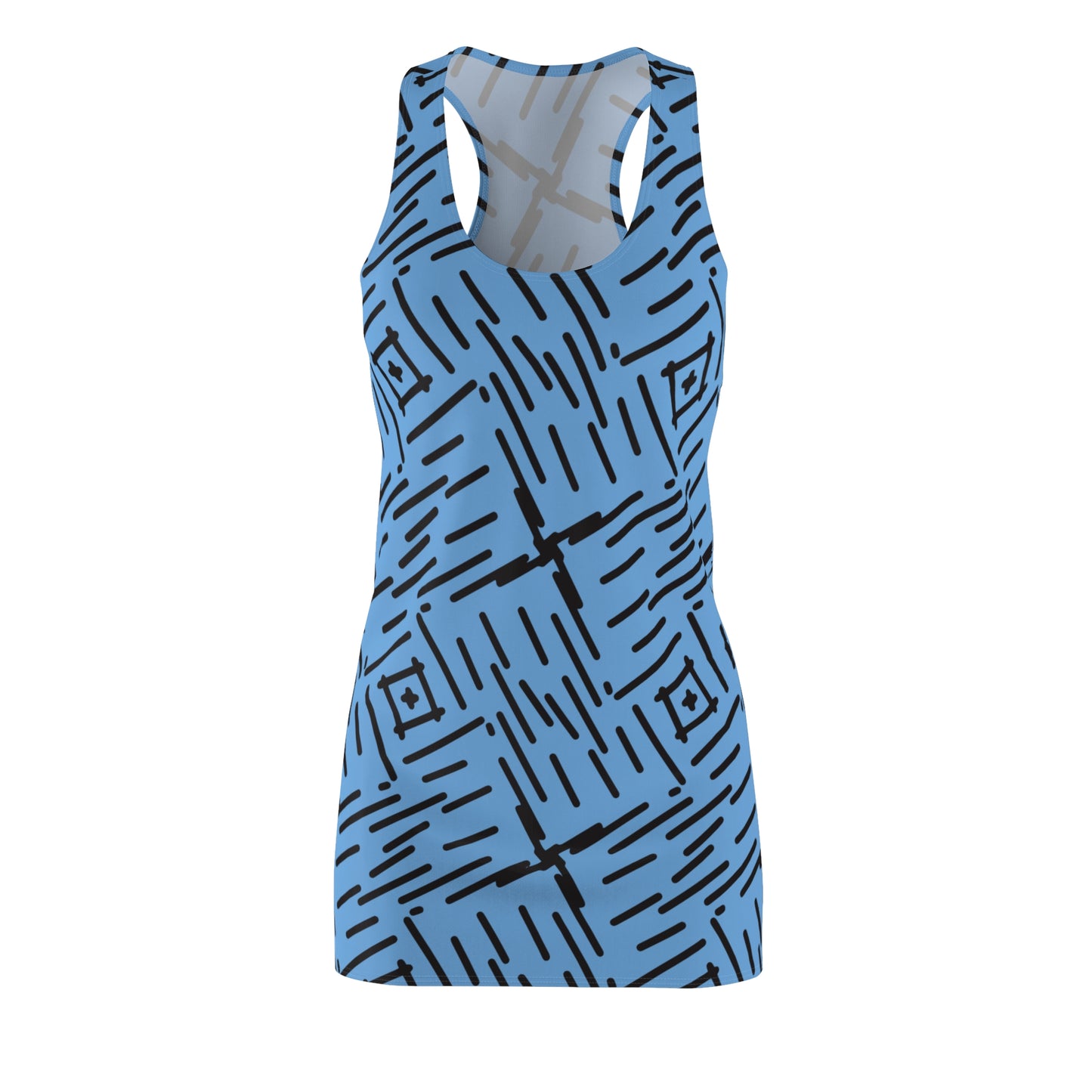 Abstrakt Racerback Kleid – Stylisches Sommerkleid