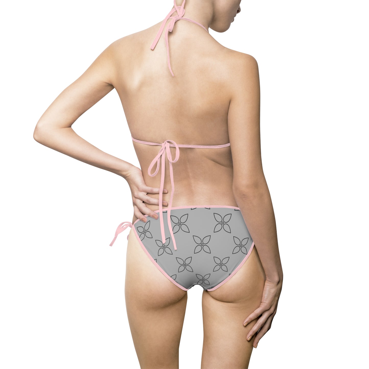 Chic Bikini Set – Elegant & Trendy Badeanzug grau