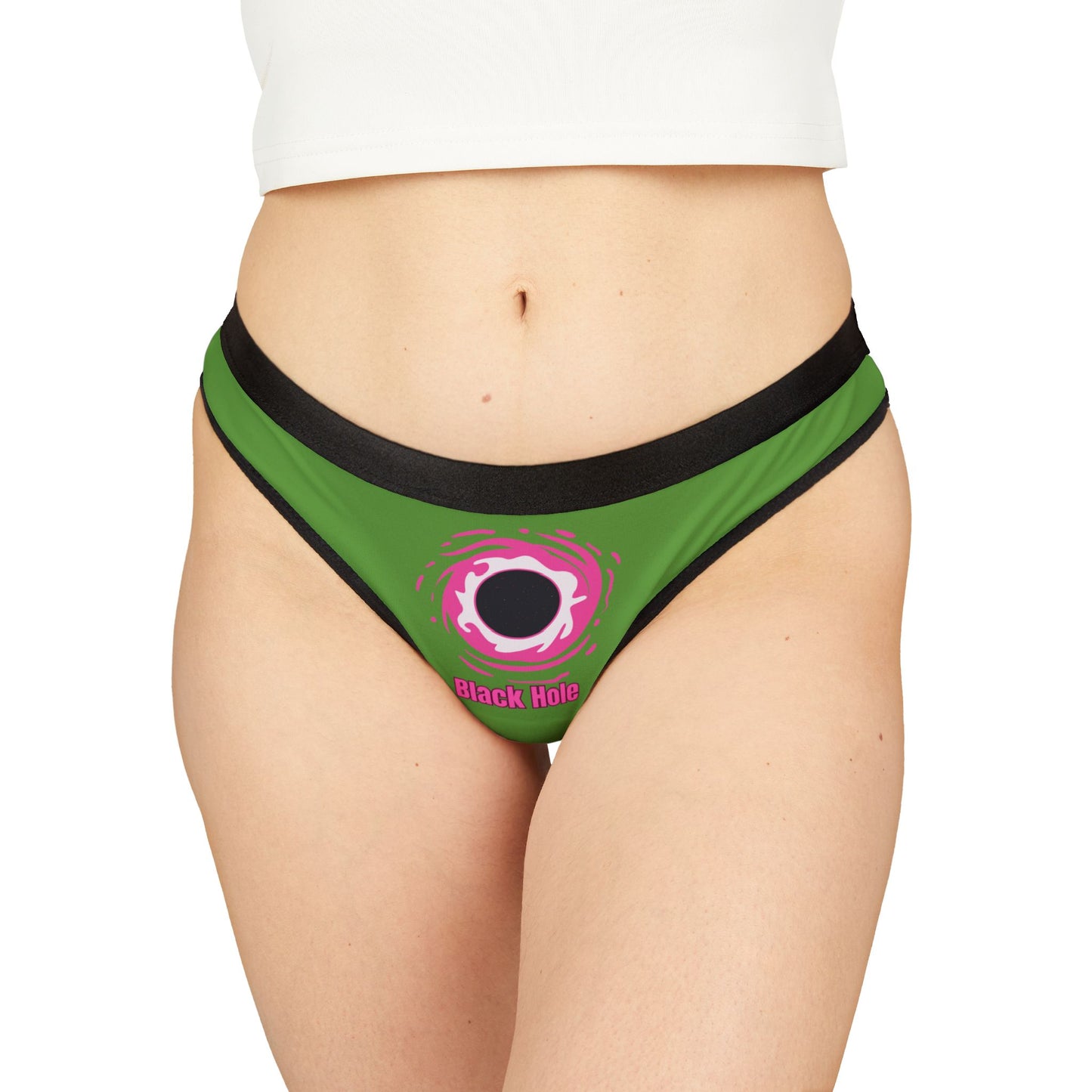Damen Thong Unterwäsche Bequeme Atmungsaktive Slips Black Hole