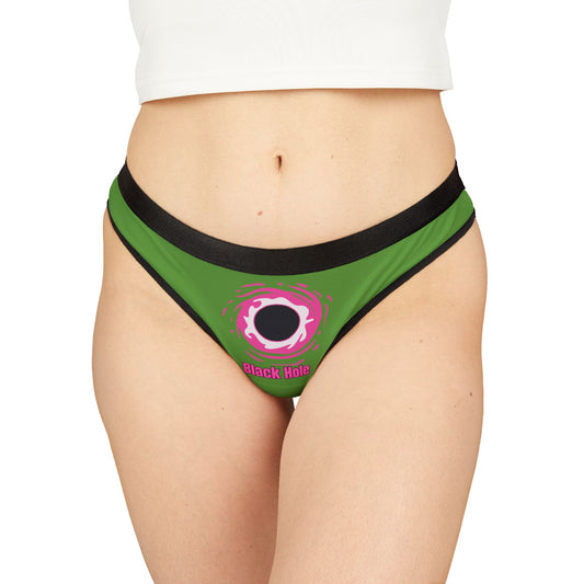 Damen Thong Unterwäsche Bequeme Atmungsaktive Slips Black Hole