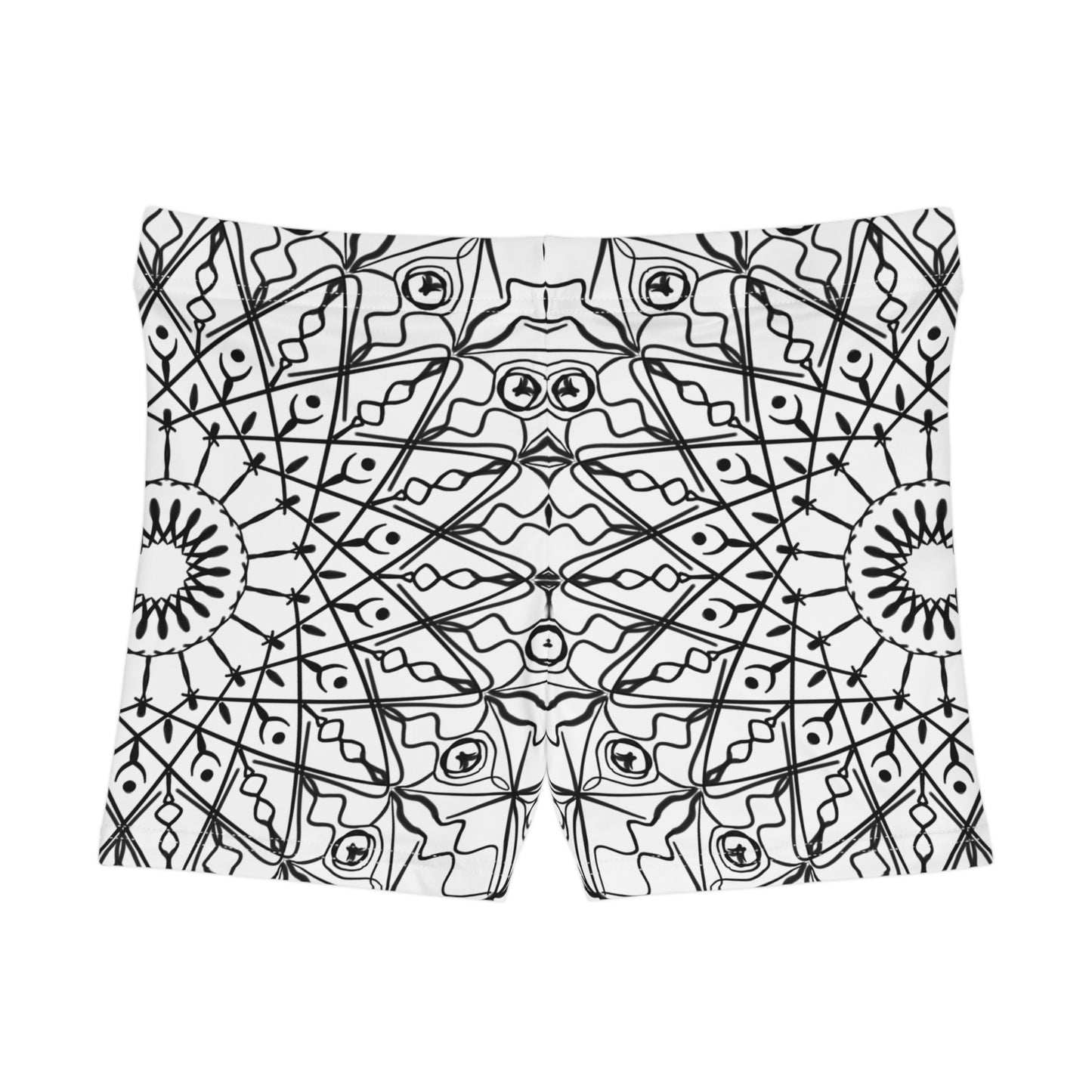 Damen Shorts Mandala Muster Stilvoll Sommer Freizeit Activewear