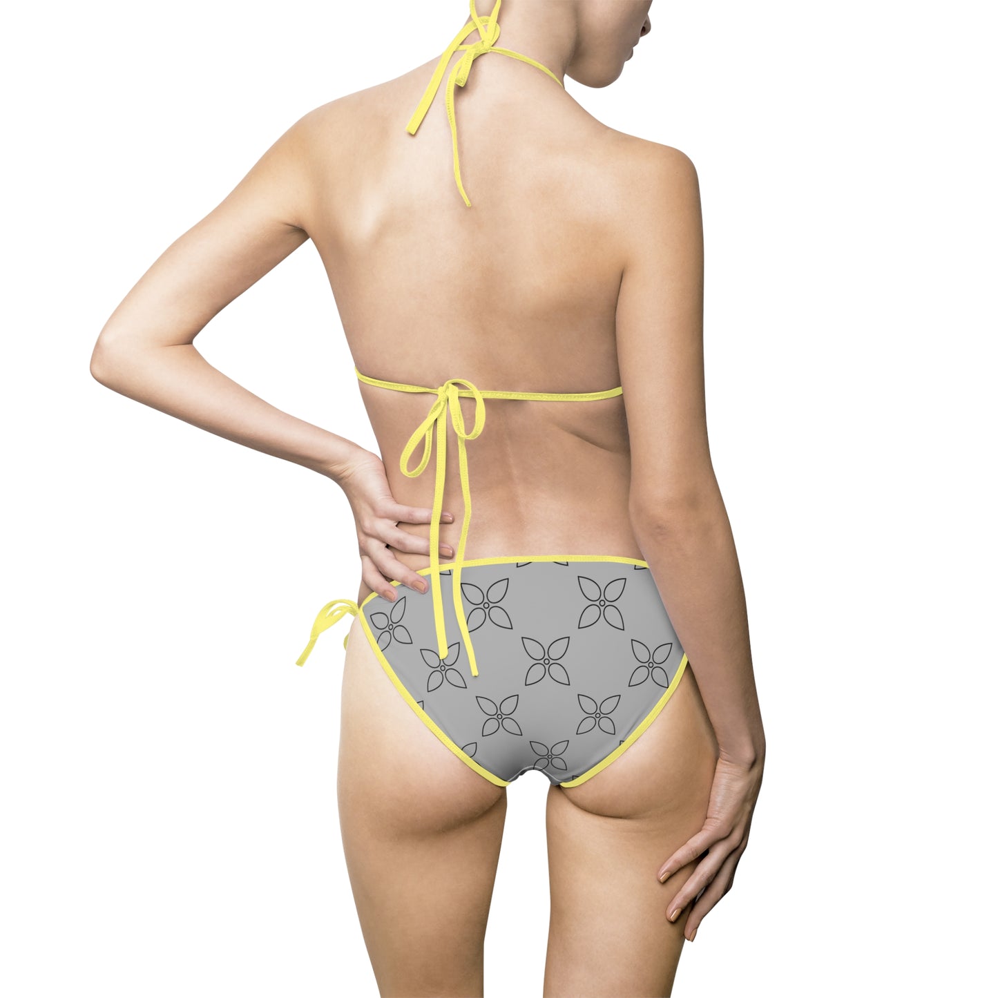 Chic Bikini Set – Elegant & Trendy Badeanzug grau