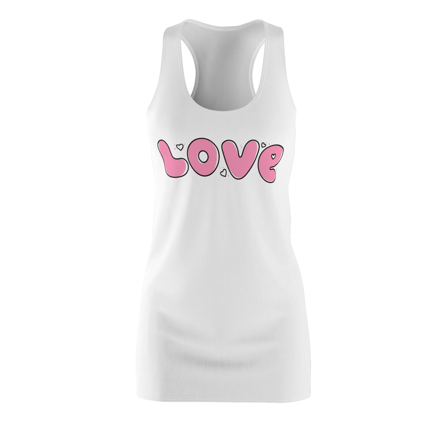 Love Pink Herz Racerback Kleid – Streetwear Damenmode
