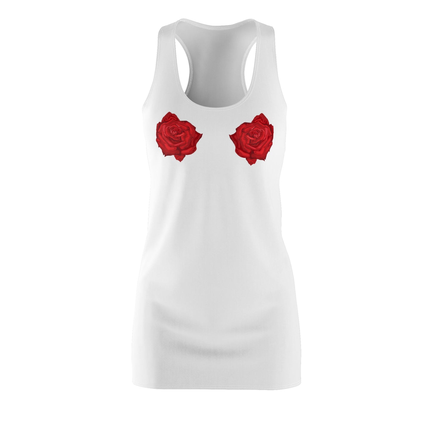 Damen Kleid Rosen Print Racerback Sommer Party Streetwear