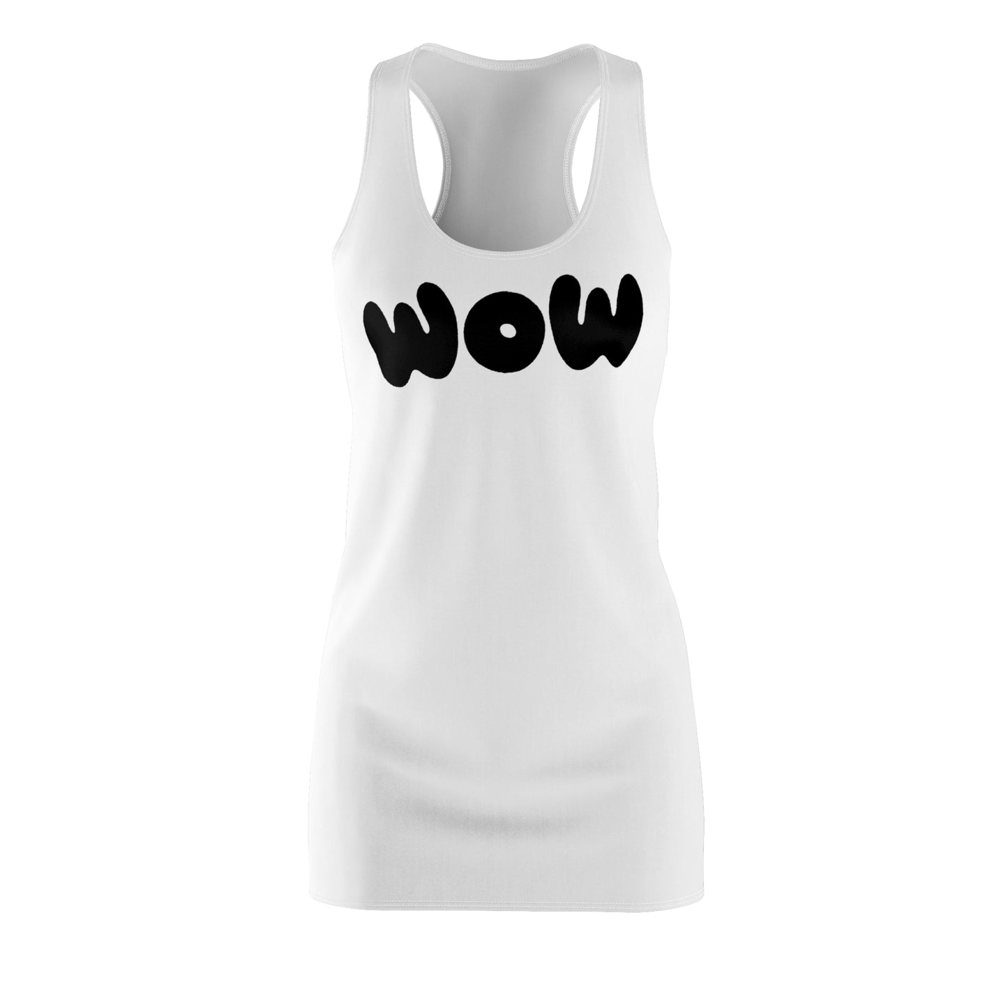 WOW Racerback Kleid – Weißes Trendkleid