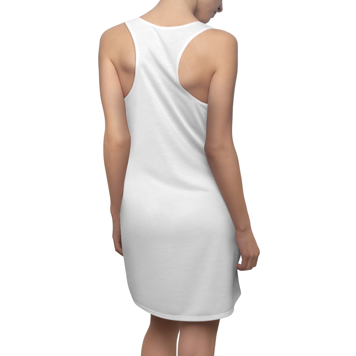Racerback Damenkleid Sommer – „Amazing“ Statement, modern & lässig weiss