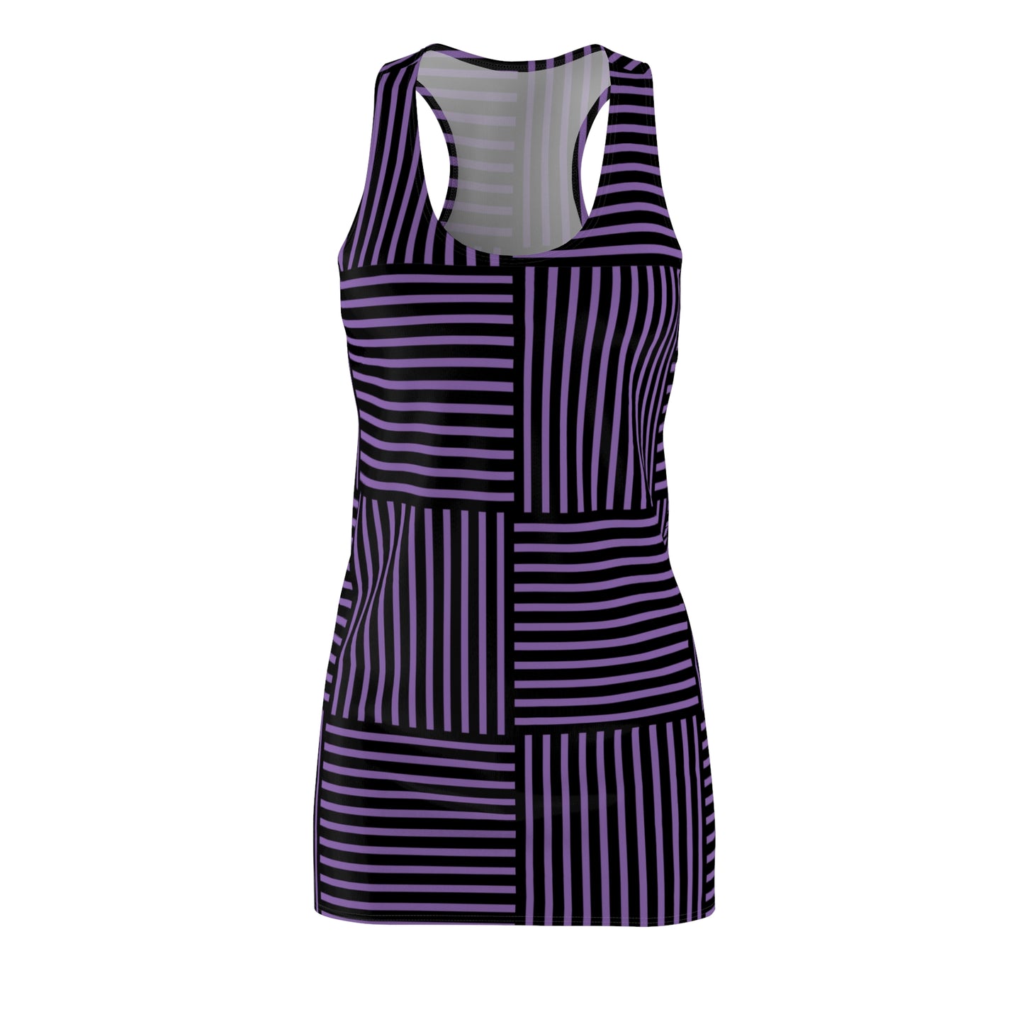 Streifen Racerback Kleid – Modernes Sommerkleid