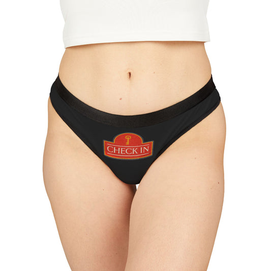 Schwarz Damen Thong Unterwäsche Bequeme Atmungsaktive Slips