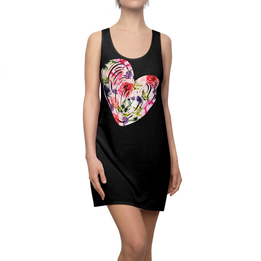 Floral Herz Racerback Kleid – Trendiges Sommerkleid
