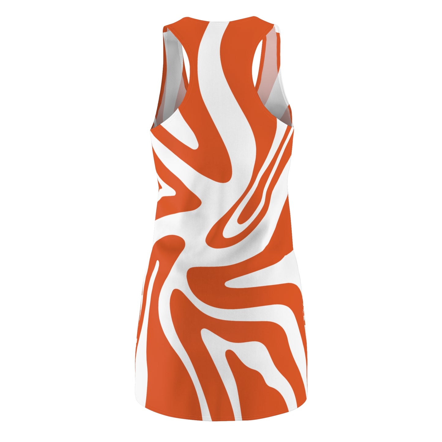 Damen Kleid Swirl Muster Racerback Sommer Bohemian Beach