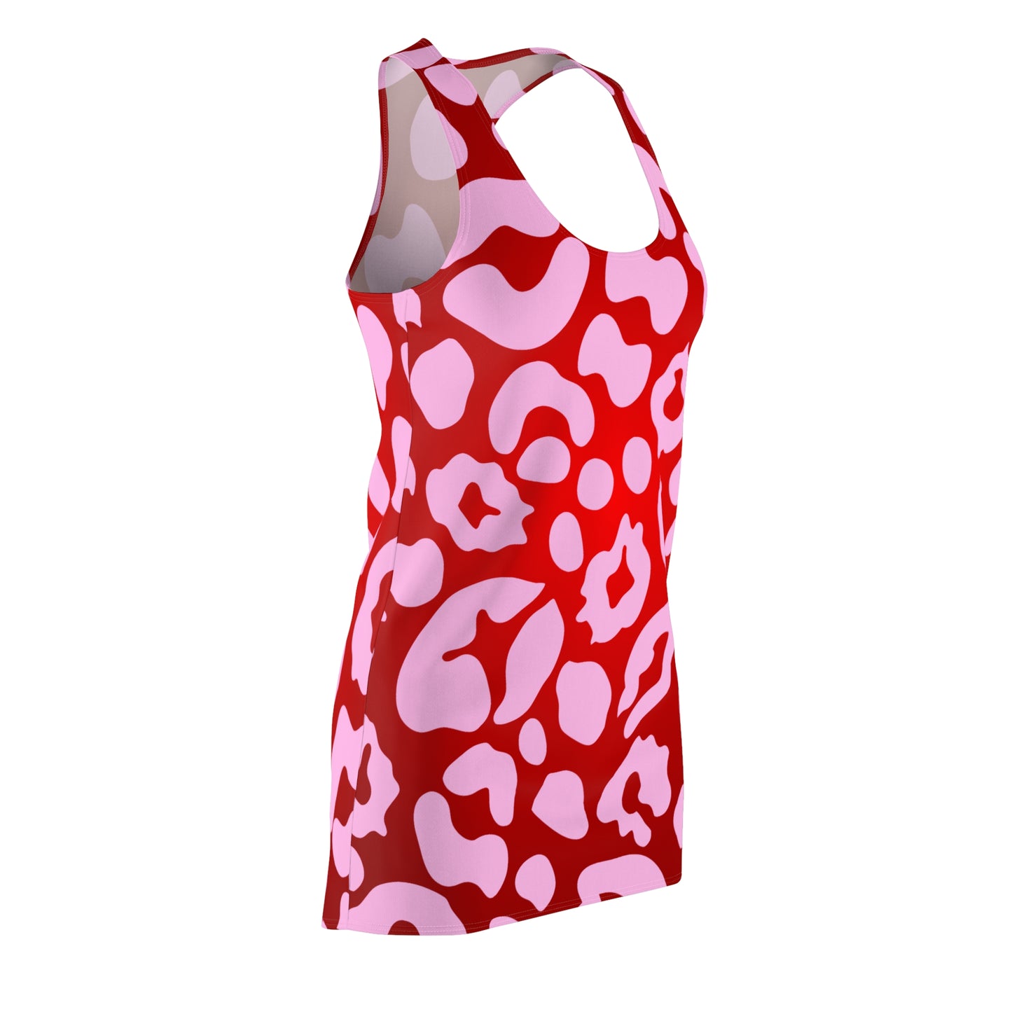 Rot Pink Animal Print Racerback Kleid – Festival Outfit