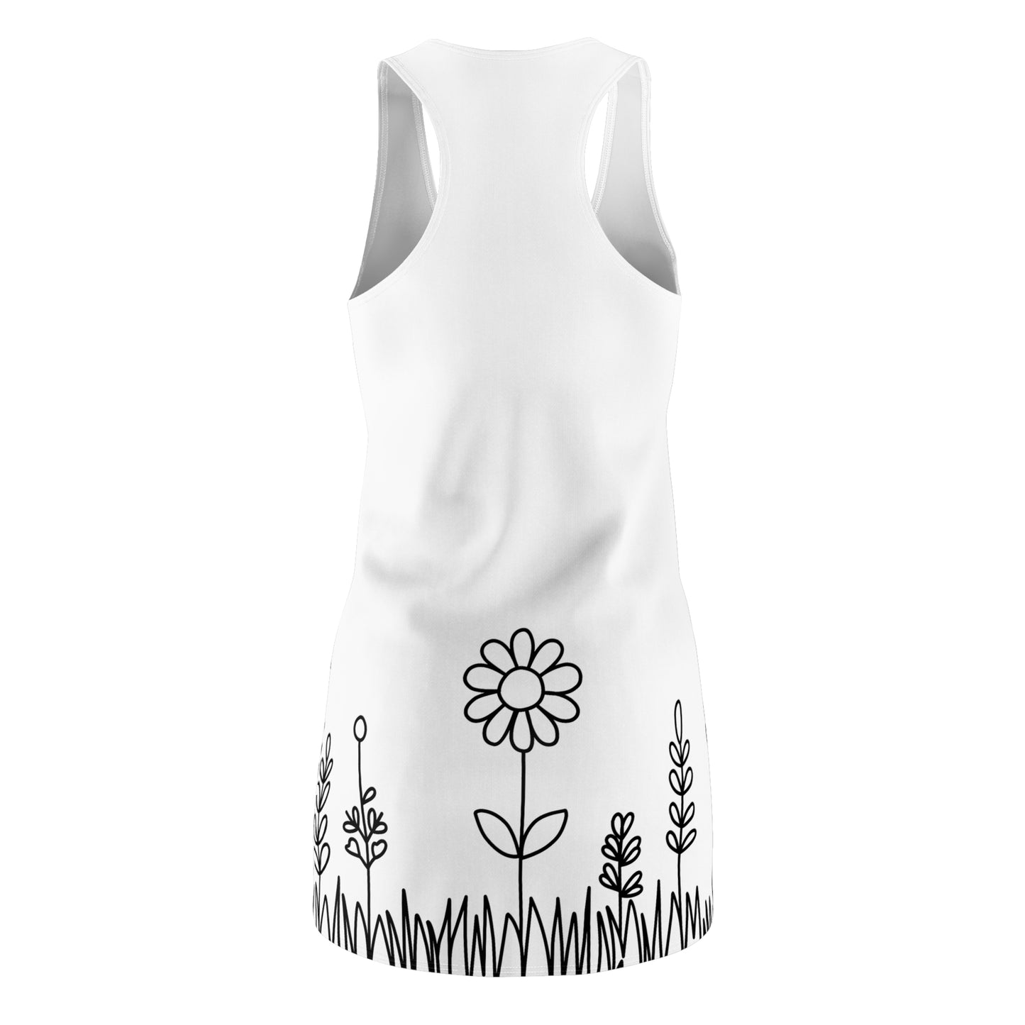 Blumen Racerback Kleid – Bequemes Sommerkleid