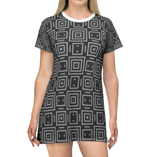 Damen Kleid Grafik T-Shirt Geometrisch Sommer Casual Modern