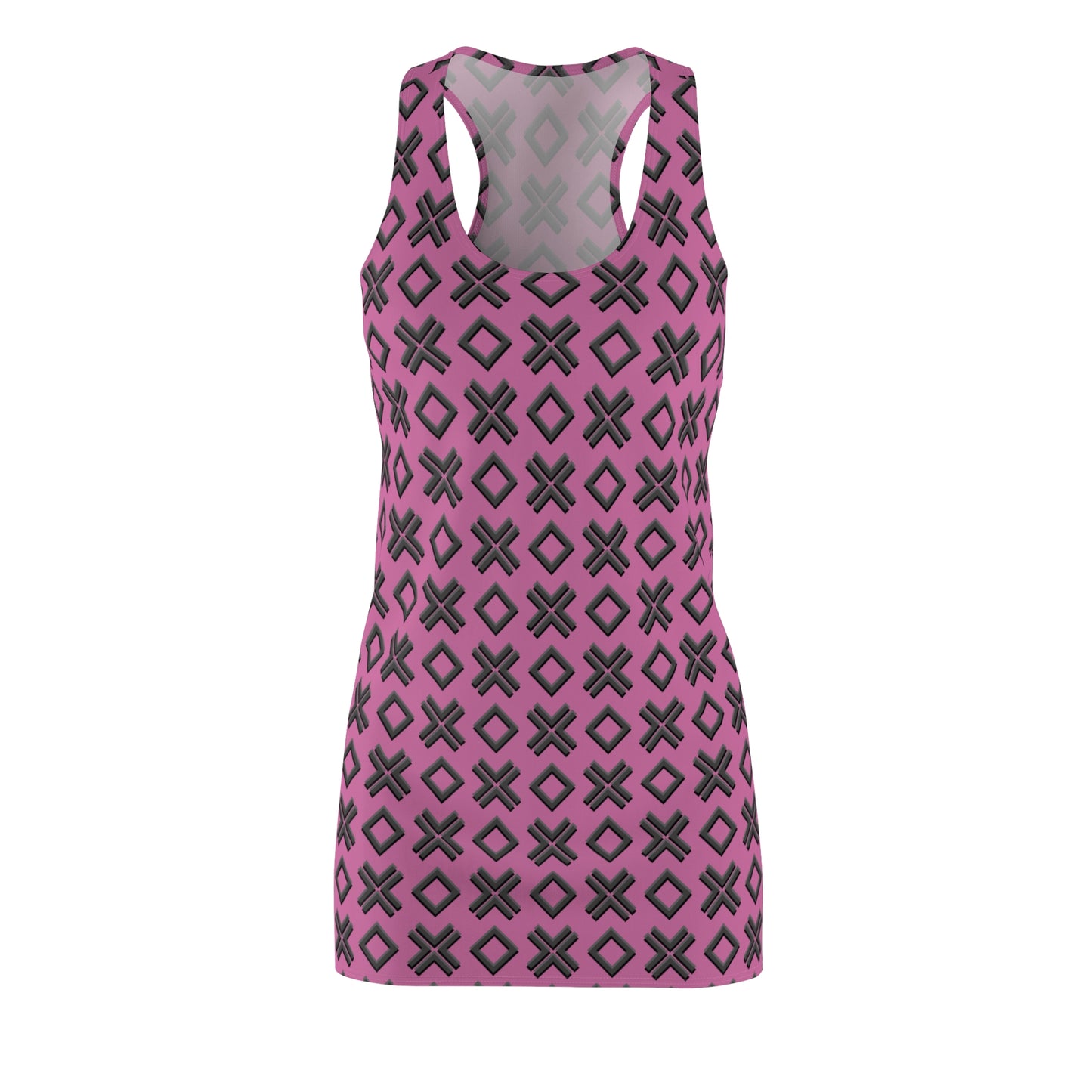 Rosanes X-Muster Racerback Kleid – Modern & Sommerlich
