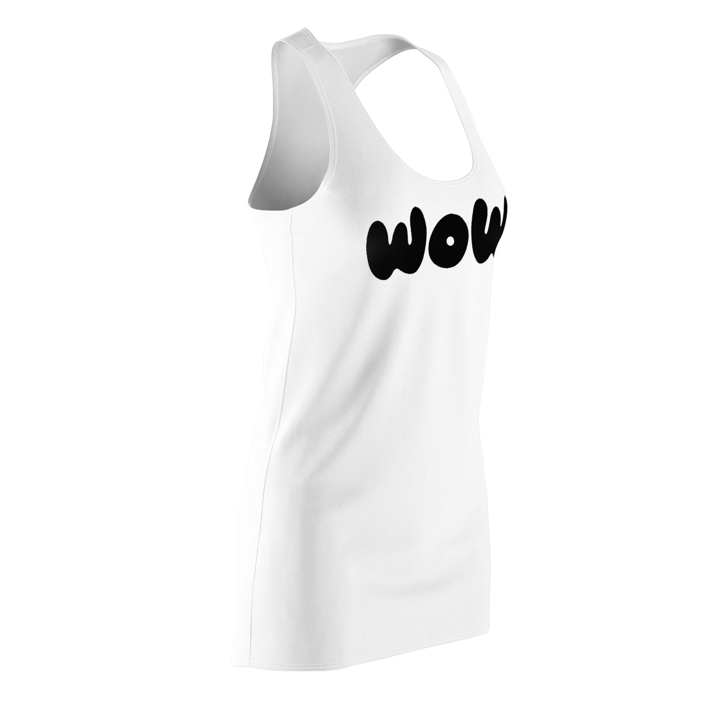 WOW Racerback Kleid – Weißes Trendkleid