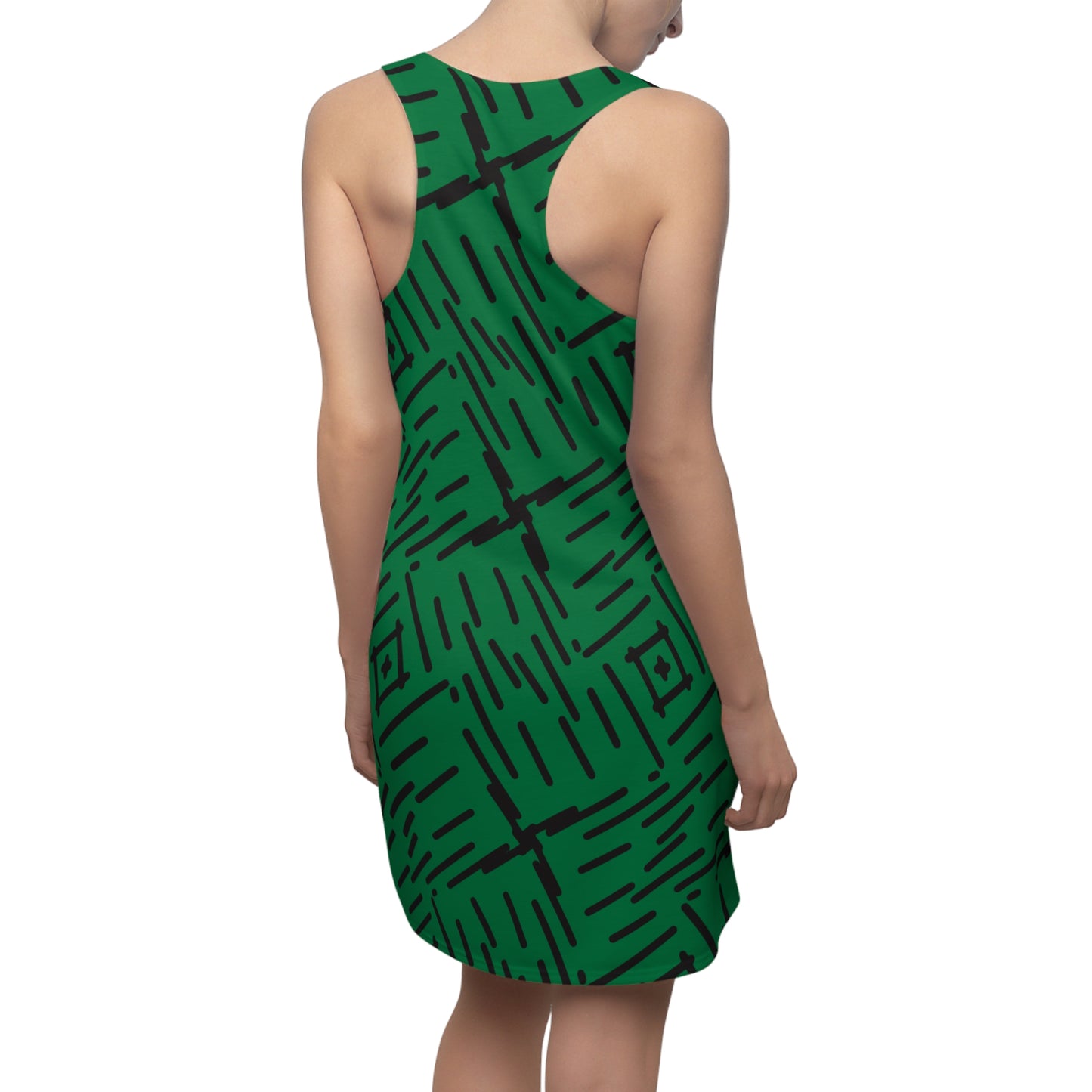 Abstrakt Racerback Kleid – Stylisches Sommerkleid