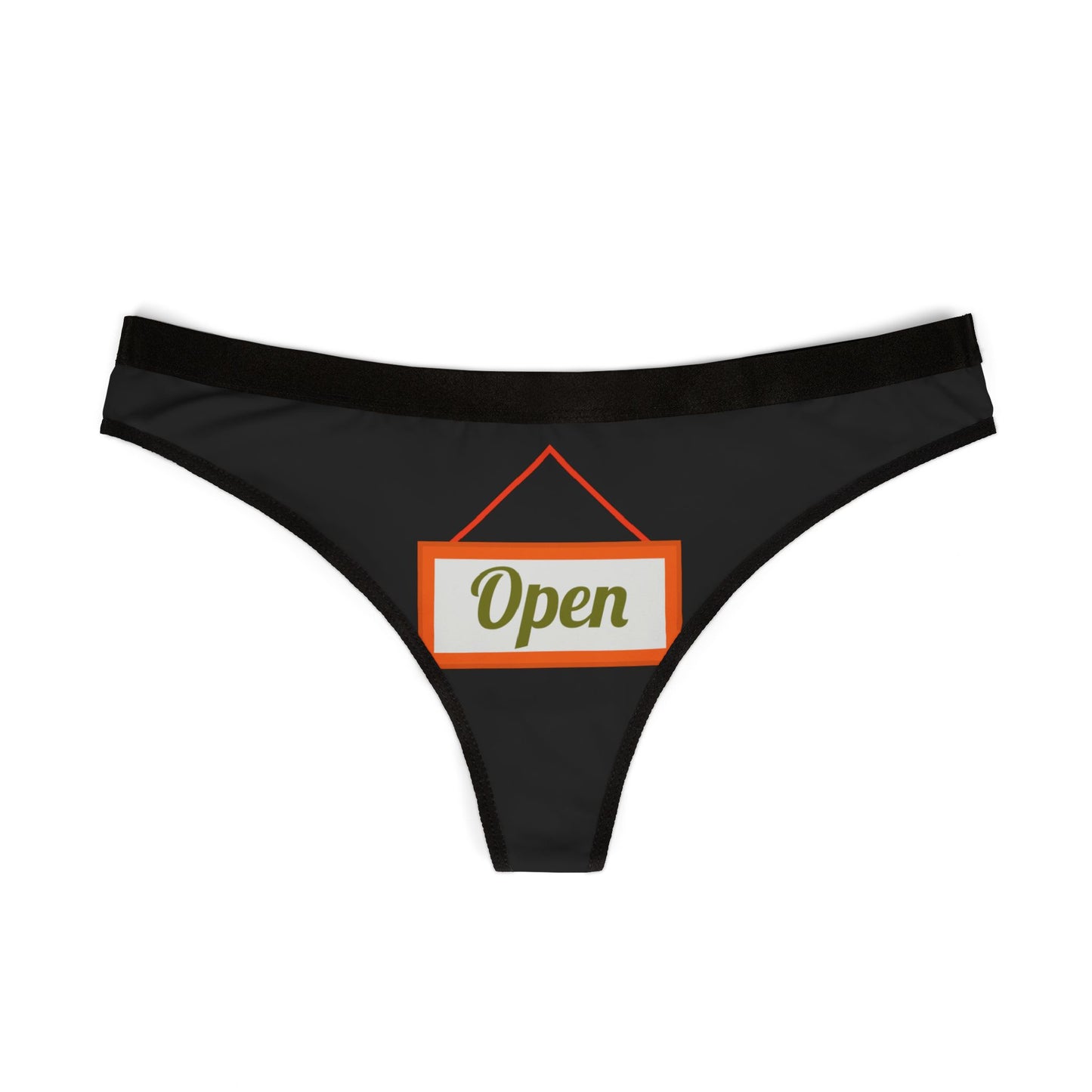 Damen Thong Unterwäsche Open Print Atmungsaktiv Bequemer Slip