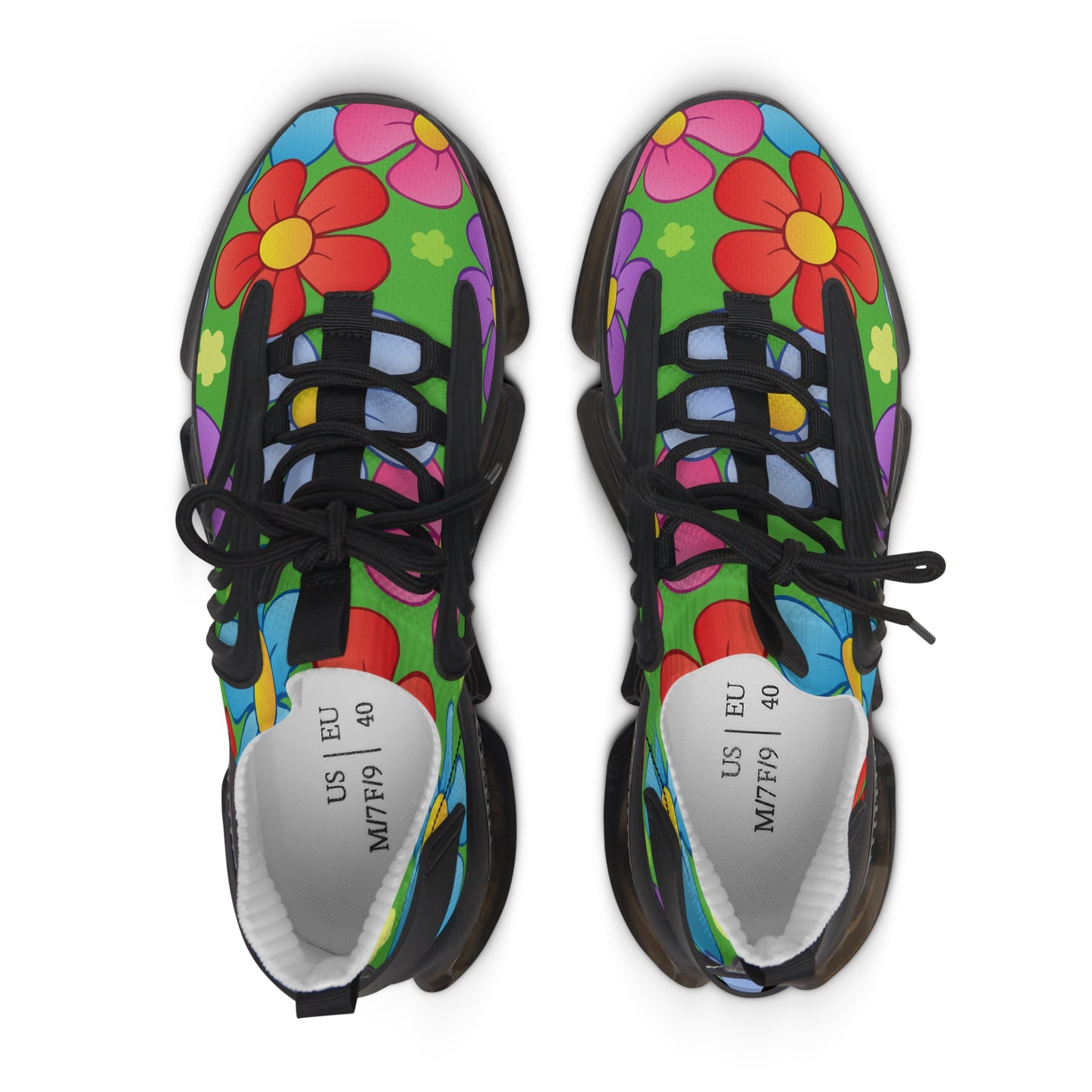 Bunte Damen Sneaker mit Blumenmuster – Stylische Sportschuhe