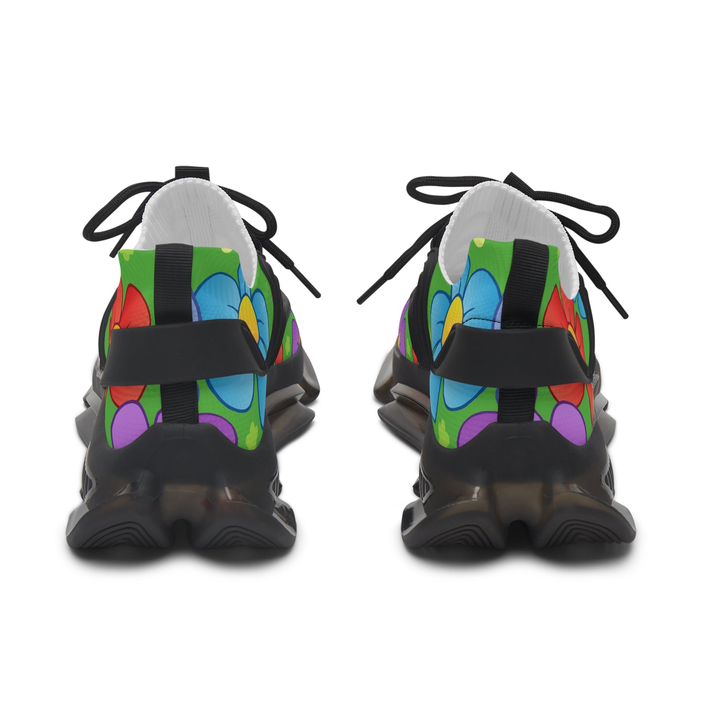 Bunte Damen Sneaker mit Blumenmuster – Stylische Sportschuhe