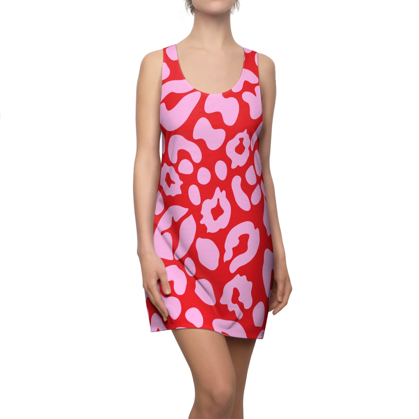 Pink Leopard Racerback Kleid – Trendiges Sommerkleid