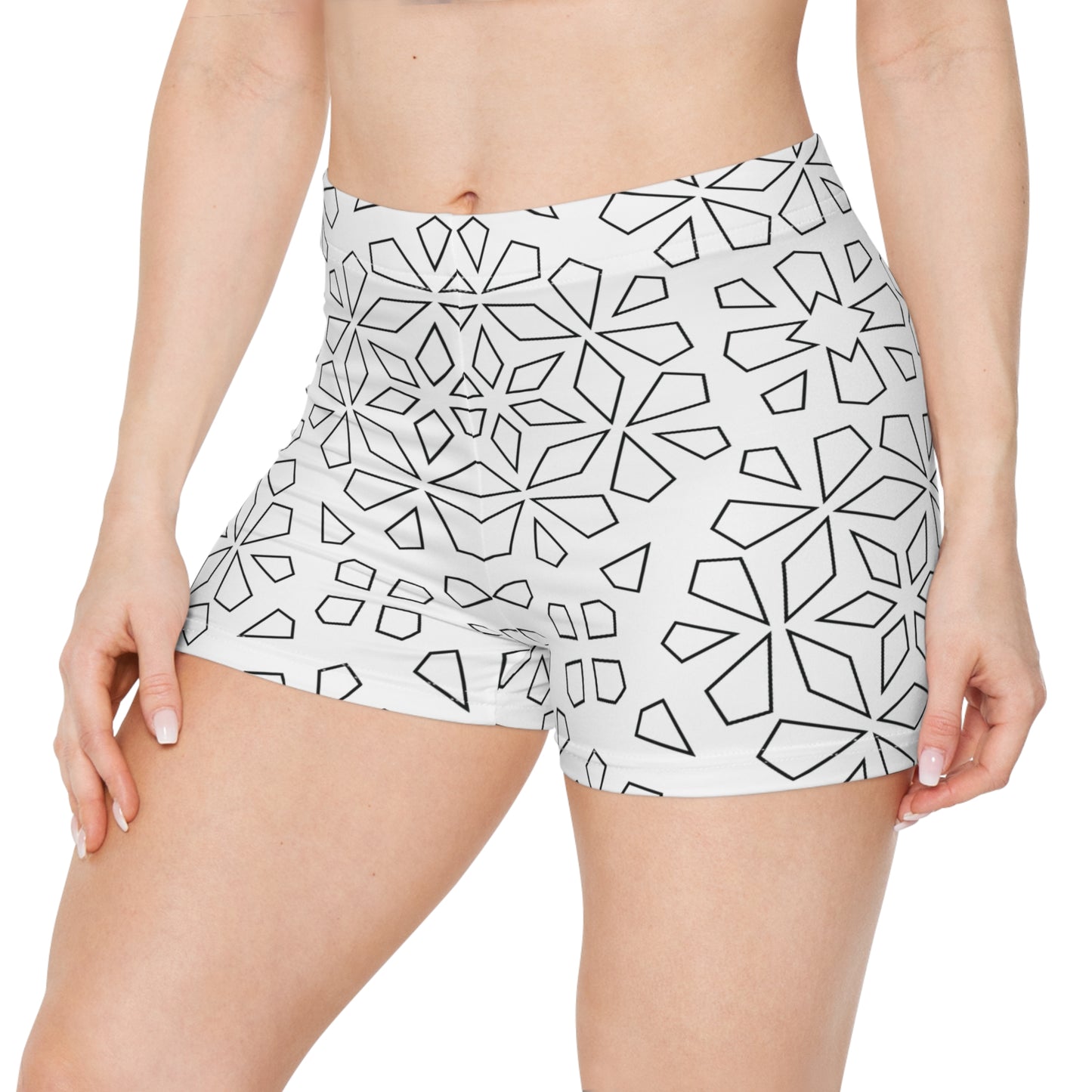 Damen Shorts Geometrisch Modern Stilvoll Activewear Sport Freizeit