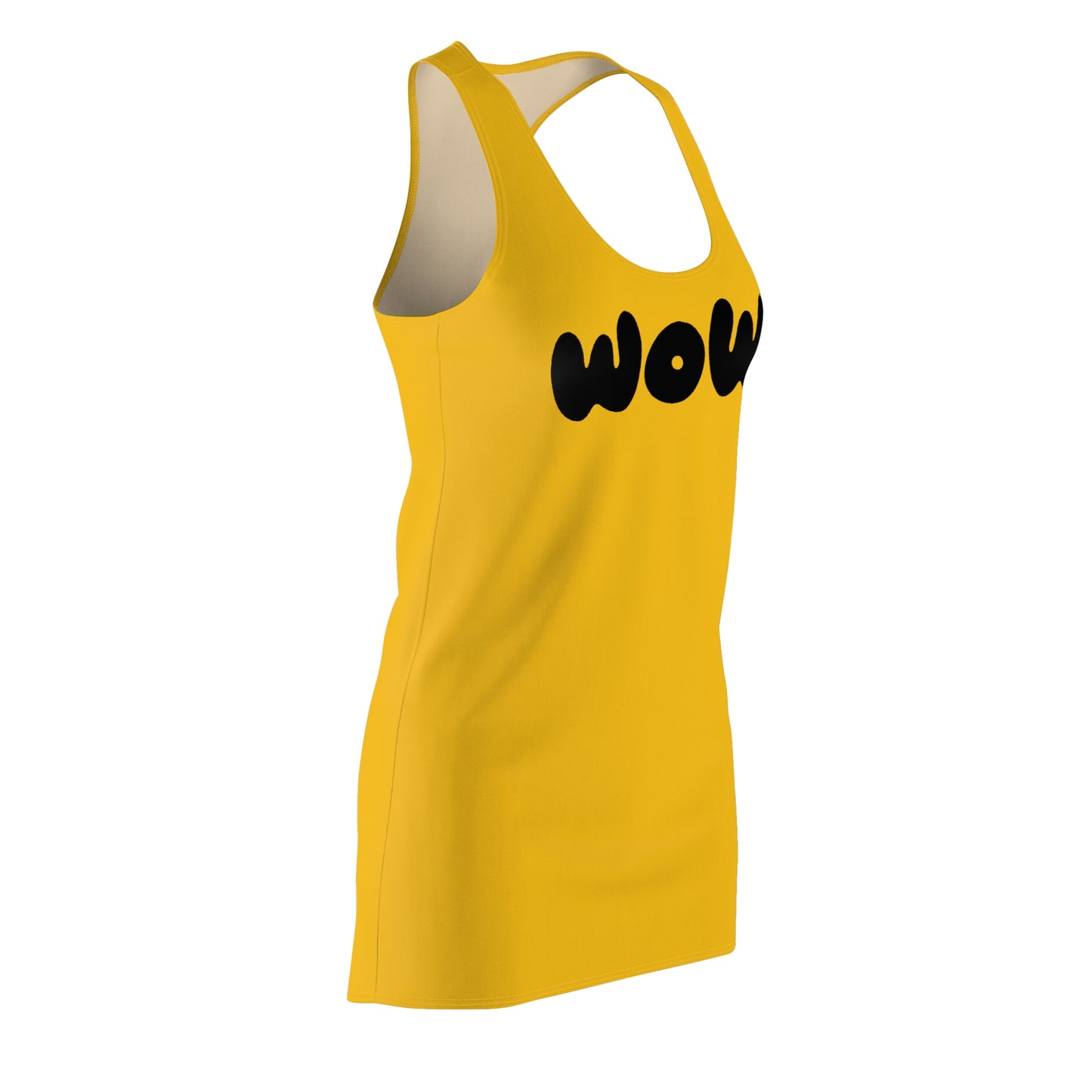 WOW Racerback Kleid – Gelbes Trendkleid