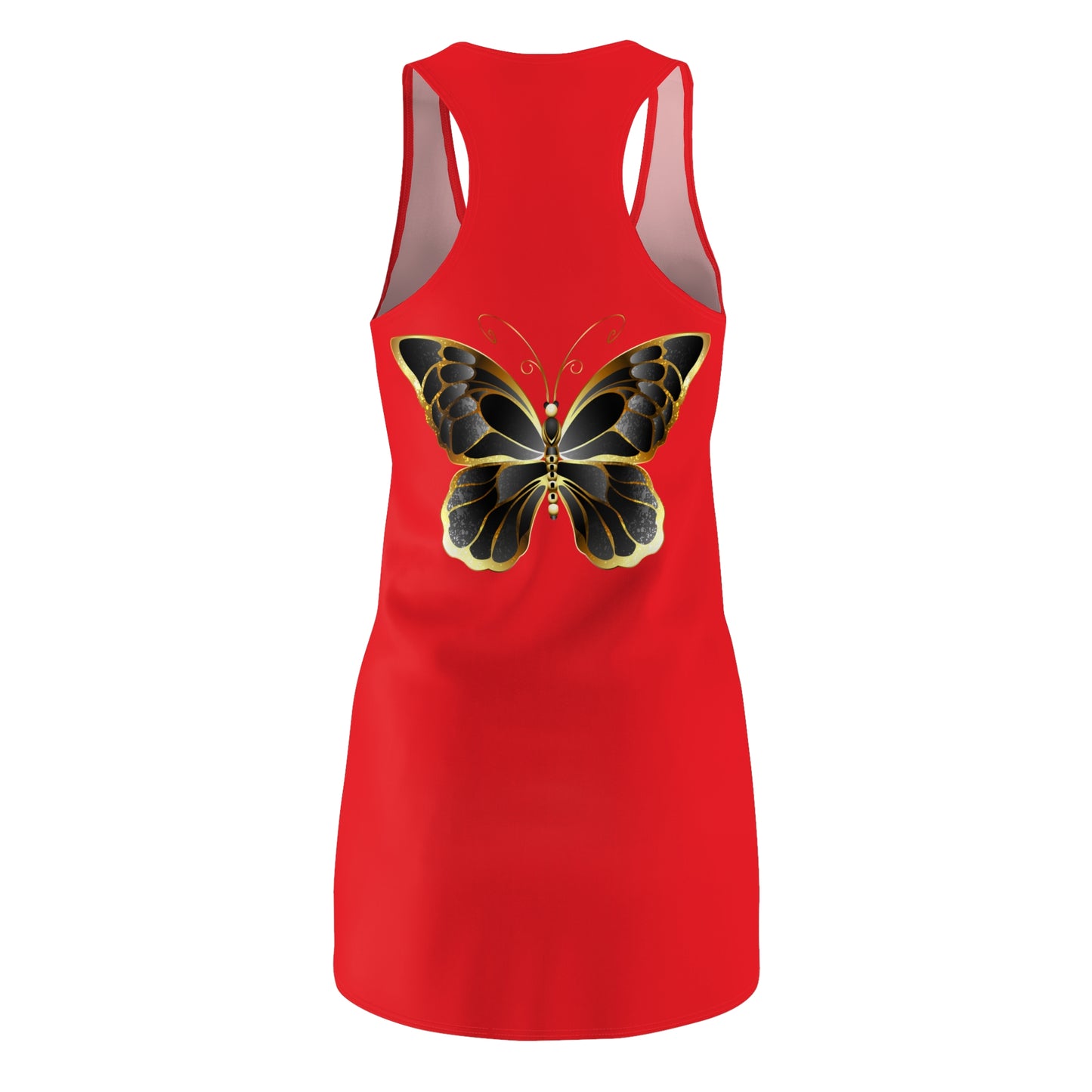 Rot Schmetterling Racerback Kleid  Sommerkleid