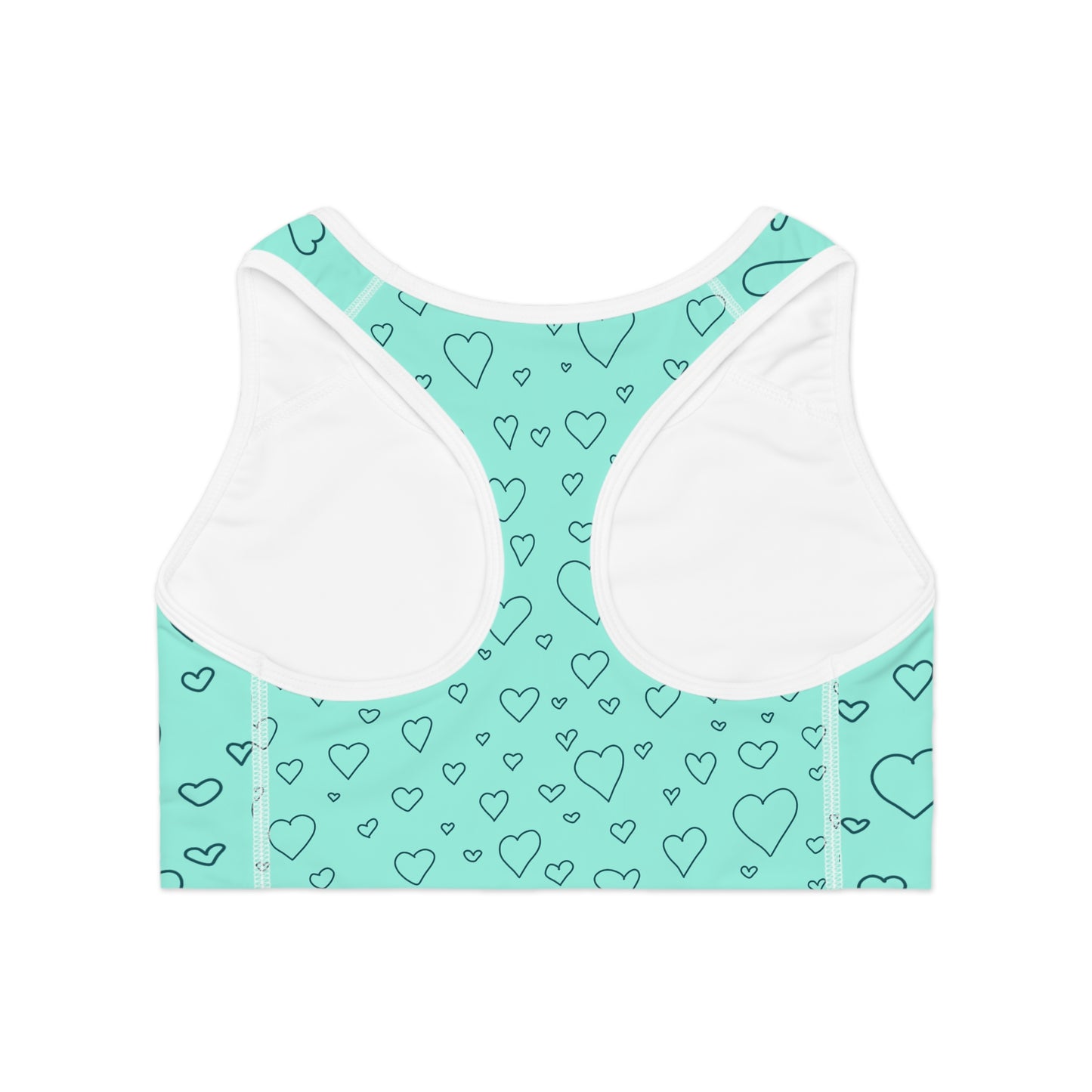 Damen Sport BH Herzmuster Atmungsaktiv Yoga Fitness Workout Top