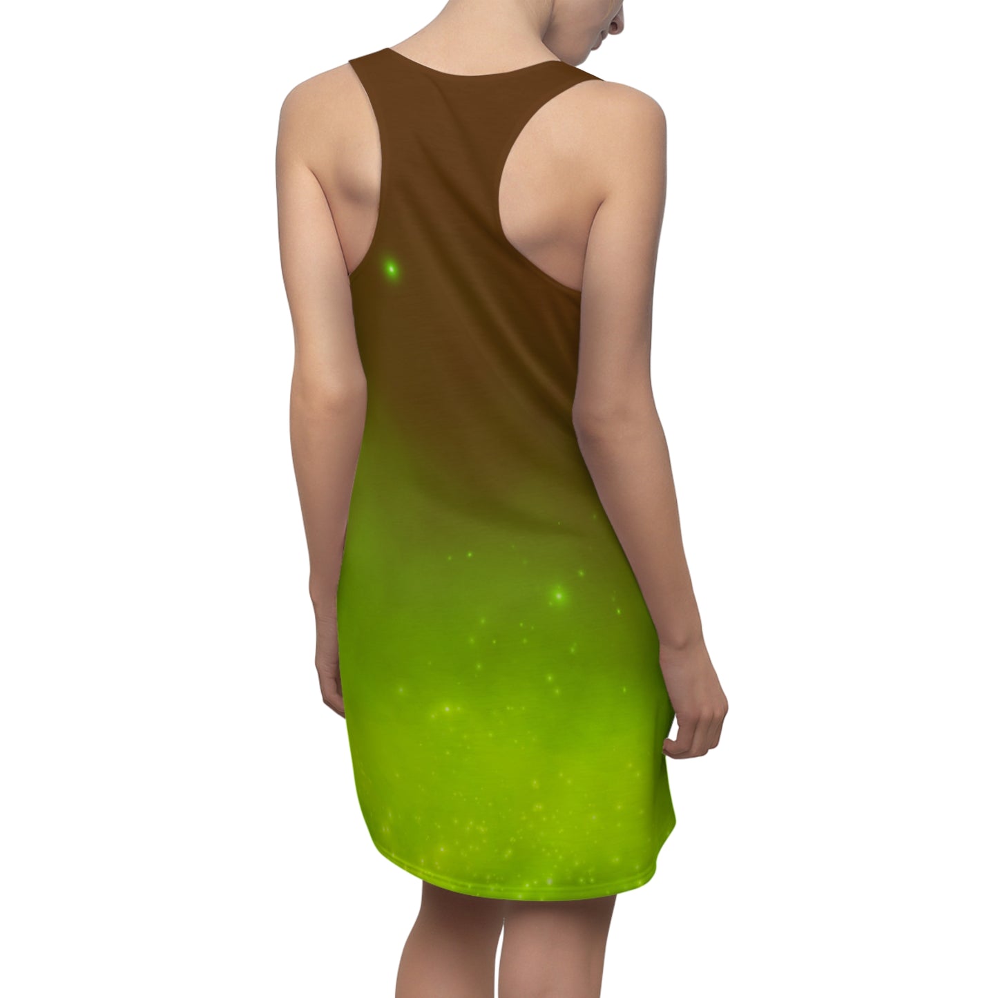 Racerback Kleid mit Braun-Grün Farbverlauf – leicht & sommerlich