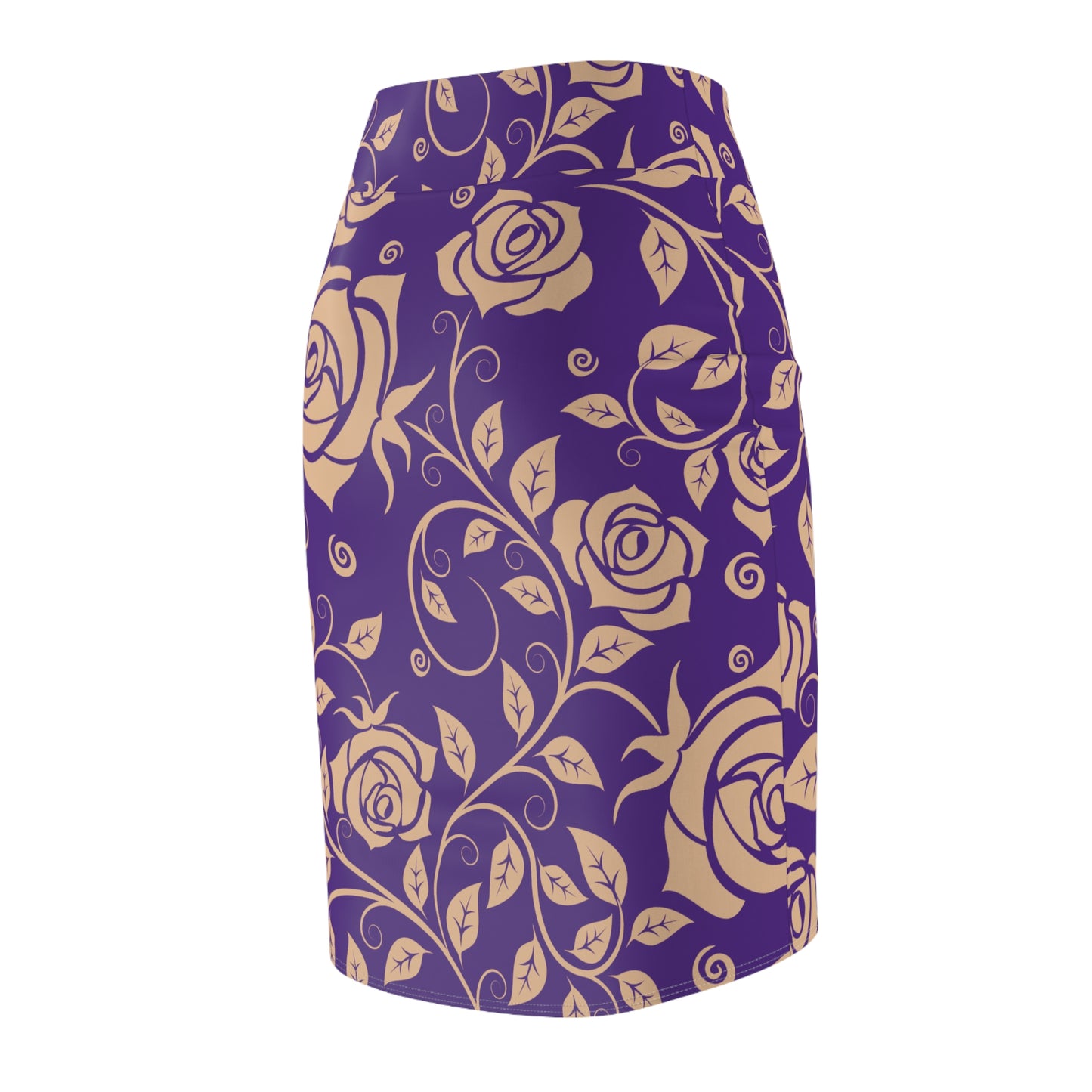 Damen Rock Floral Bleistift Elegant Business Event