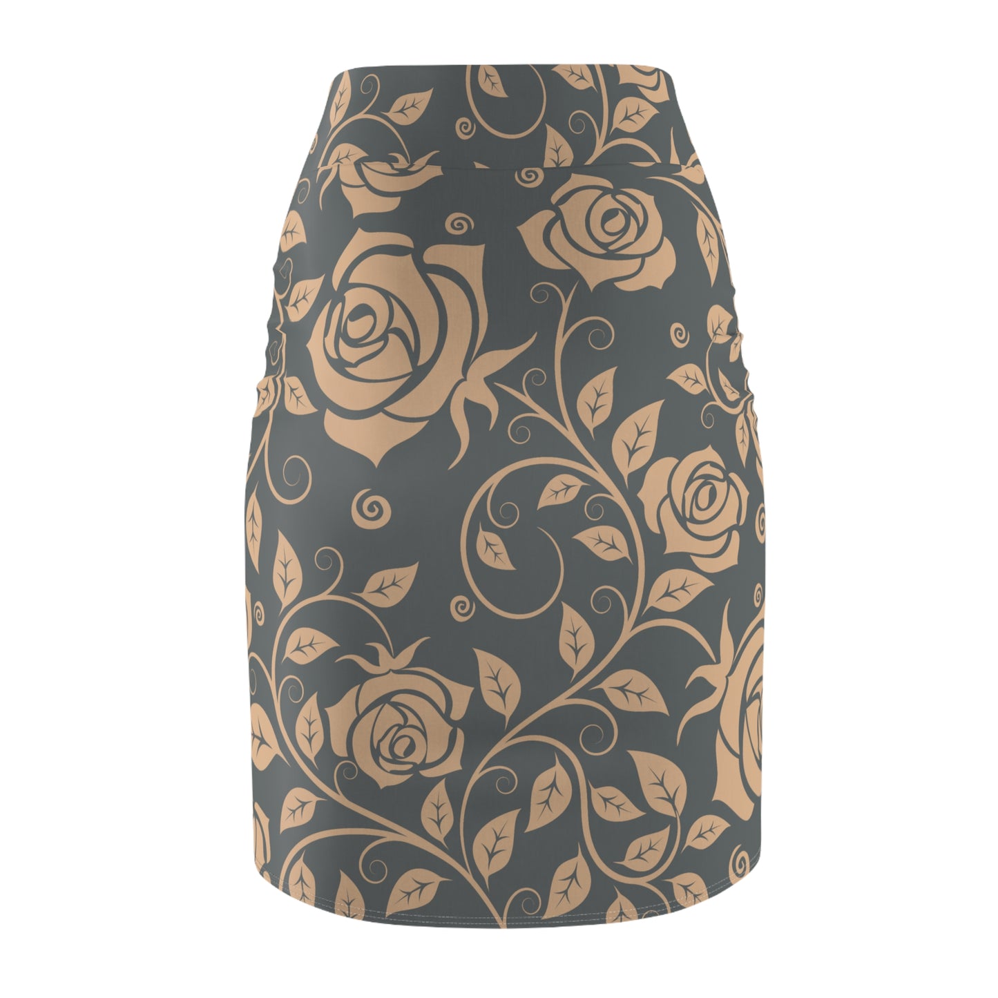 Damen Rock Floral Bleistift Elegant Business Event