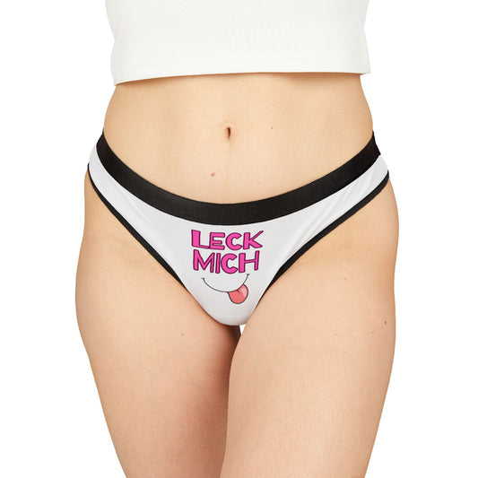 Damen Thong Unterwäsche Bequeme Atmungsaktive Slips LECK MICH