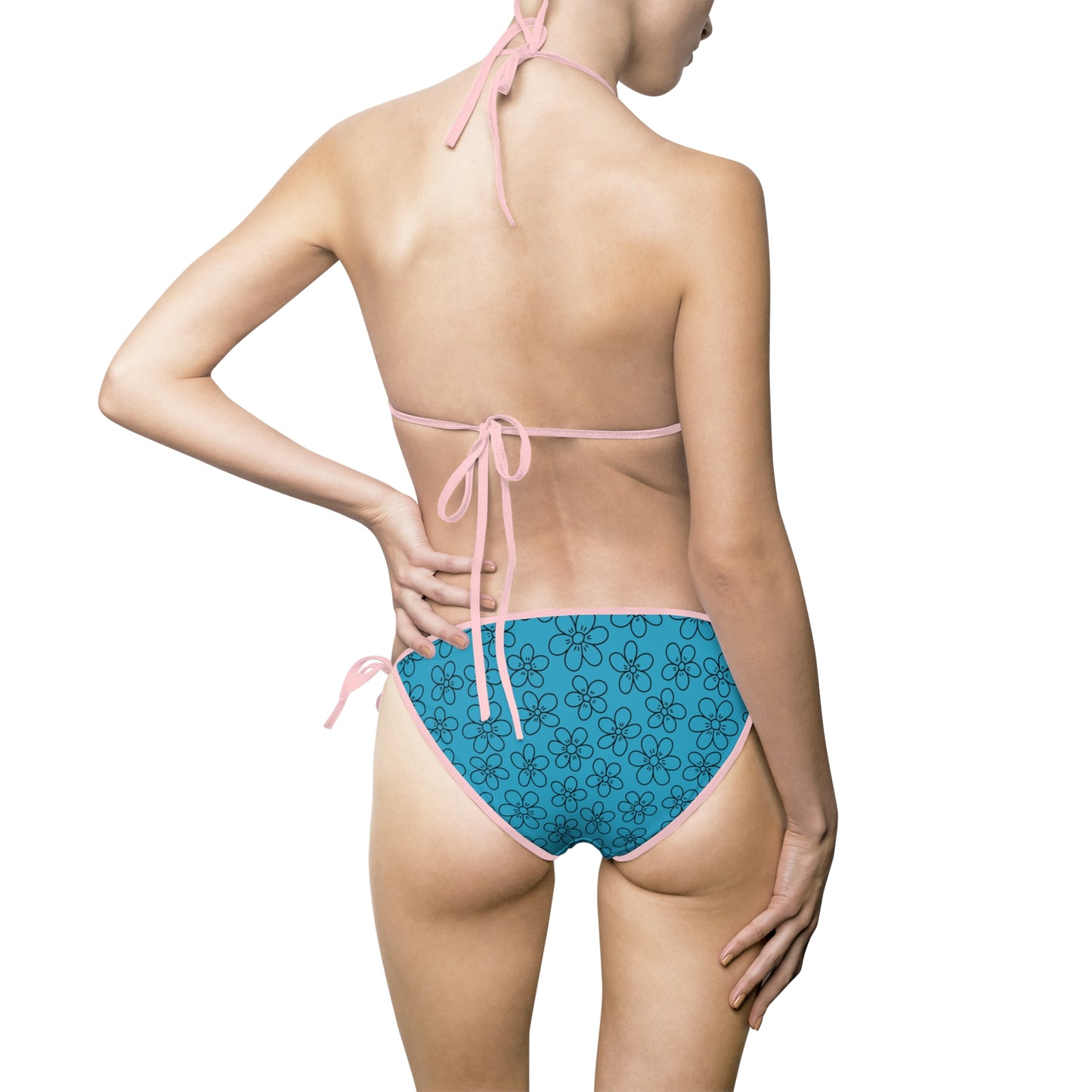 Push Up Bikini Set – Bedruckt Für Strand & Pool Türkis