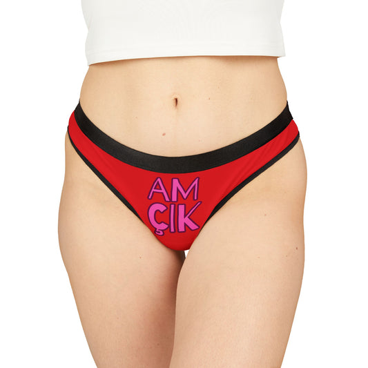 Damen Thong Unterwäsche Bequeme Atmungsaktive Slips AMÇIK Print